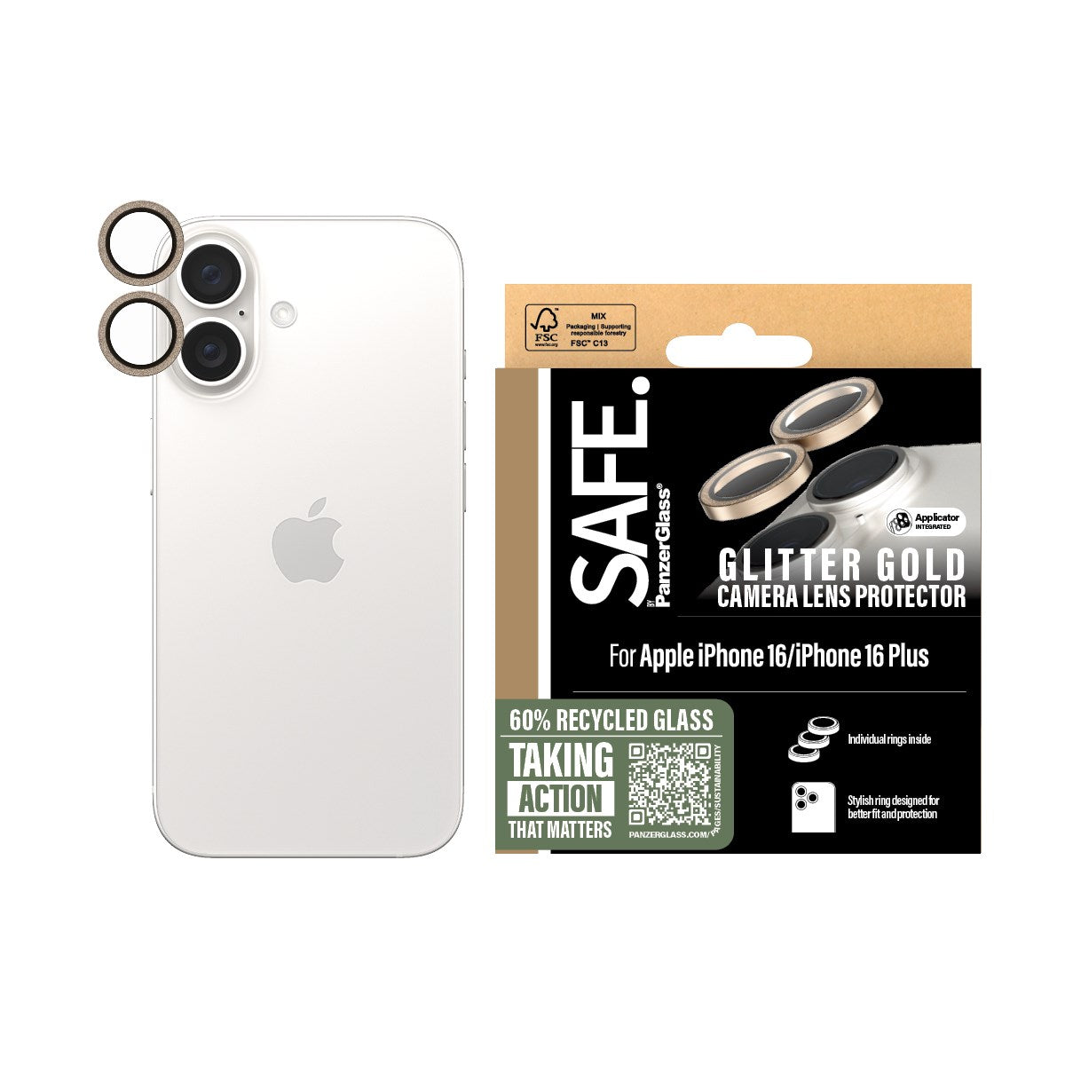 safe-by-panzerglass-kameraschutz-glitter-gold-f-r-iphone-16-16-plus image 2