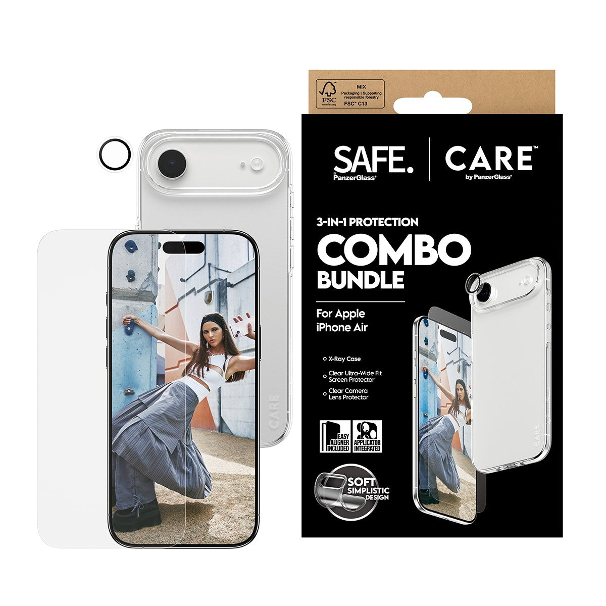 care-safe-by-panzerglass-3-in-1-combo-set-displayschutz-apple-iphone-air image 2