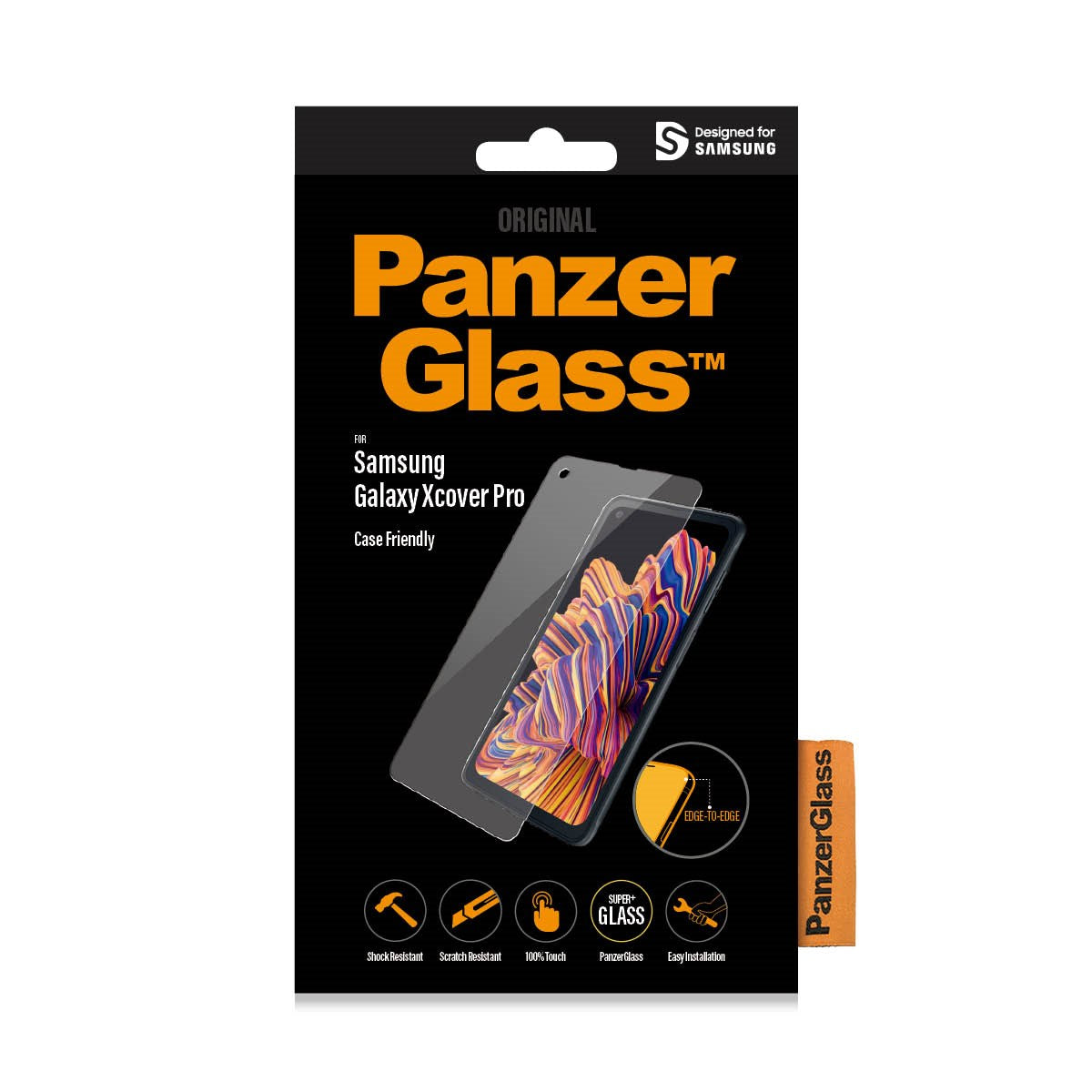panzerglass-displayschutz-samsung-galaxy-xcover-pro-edge-to-edge-case-friendly image 2