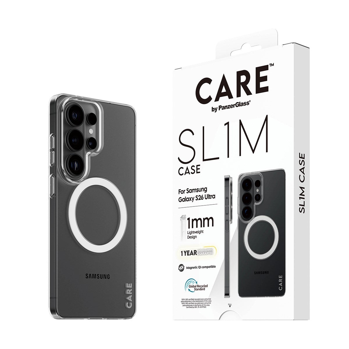 care-by-panzerglass-sl1m-case-transparent-mit-qi-f-r-samsung-galaxy-s26-ultra image 6