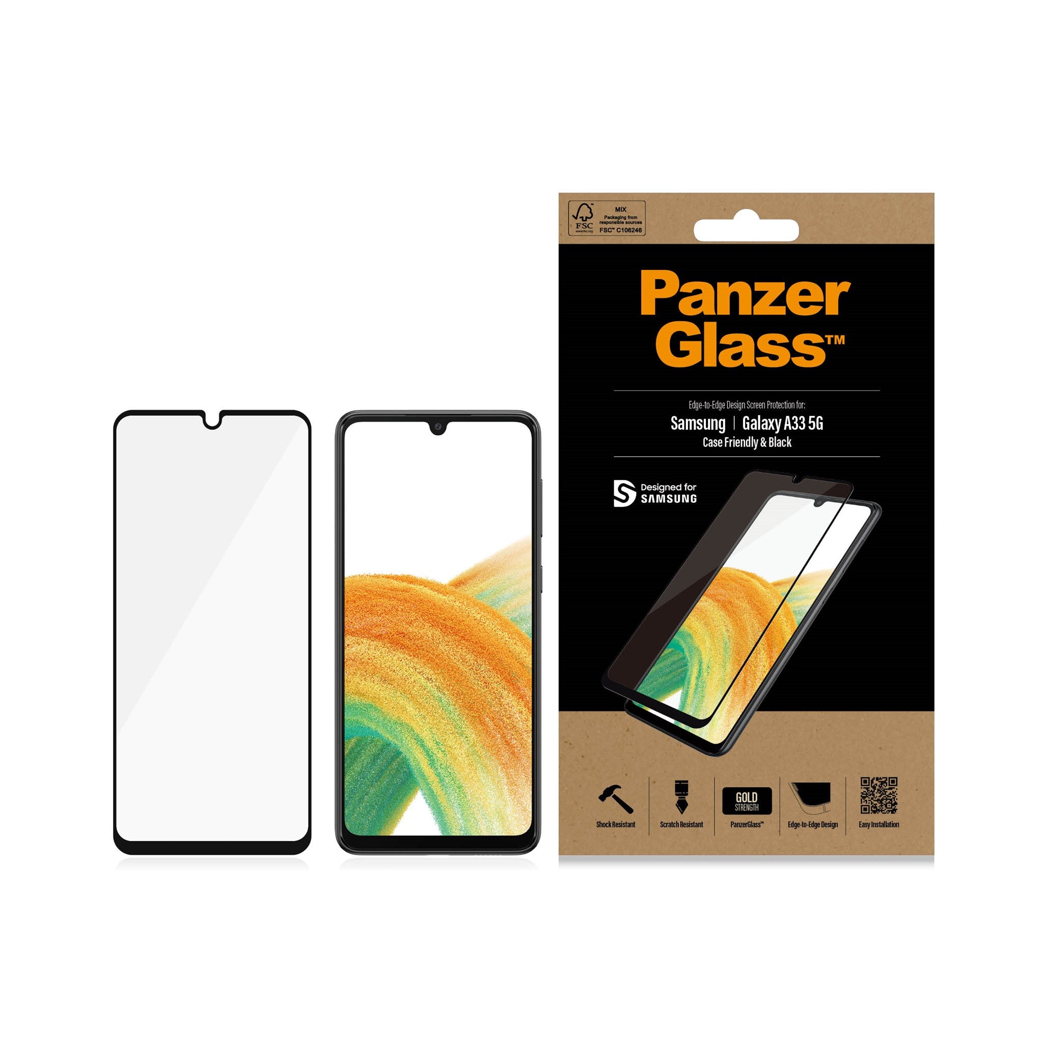 panzerglass-displayschutz-f-r-samsung-galaxy-a33-5g-case-friendly image 3