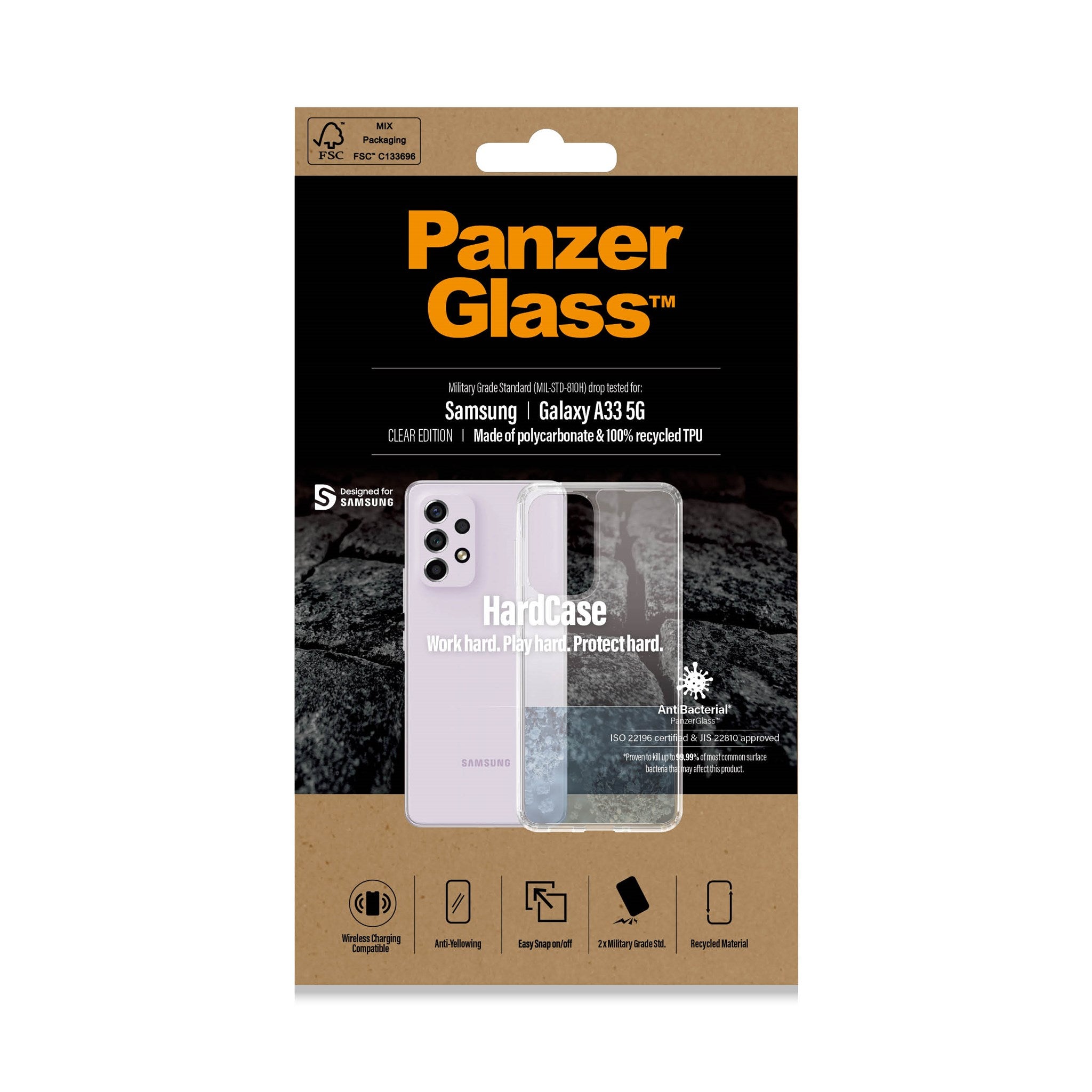 panzerglass-hardcase-samsung-galaxy-a33-5g-transparent image 2