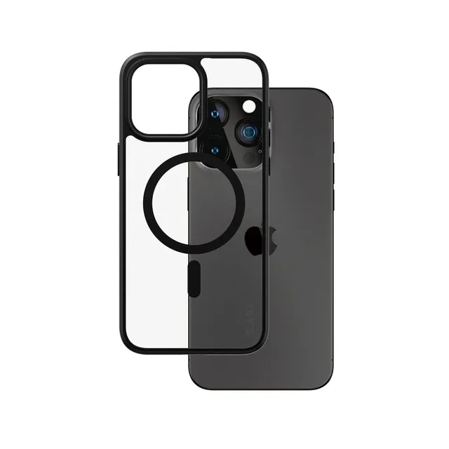care-by-panzerglass-urban-combat-case-transparent-mit-schwarz-magsafe-iphone-15- image 1