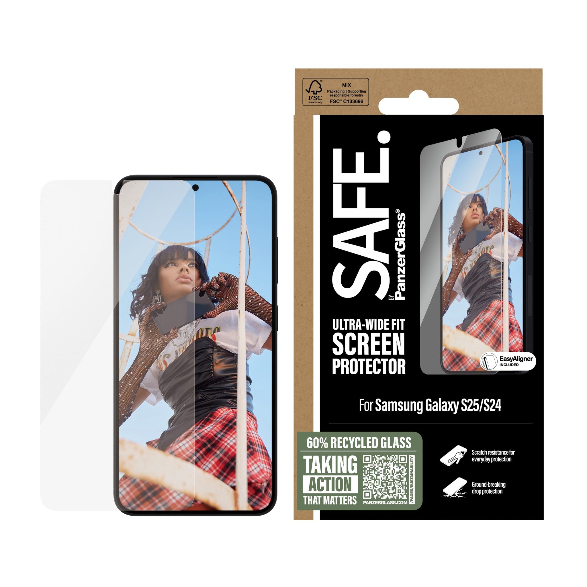 safe-by-panzerglass-displayschutz-f-r-samsung-galaxy-s25-s24-ultra-wide-fit-mit- image 2