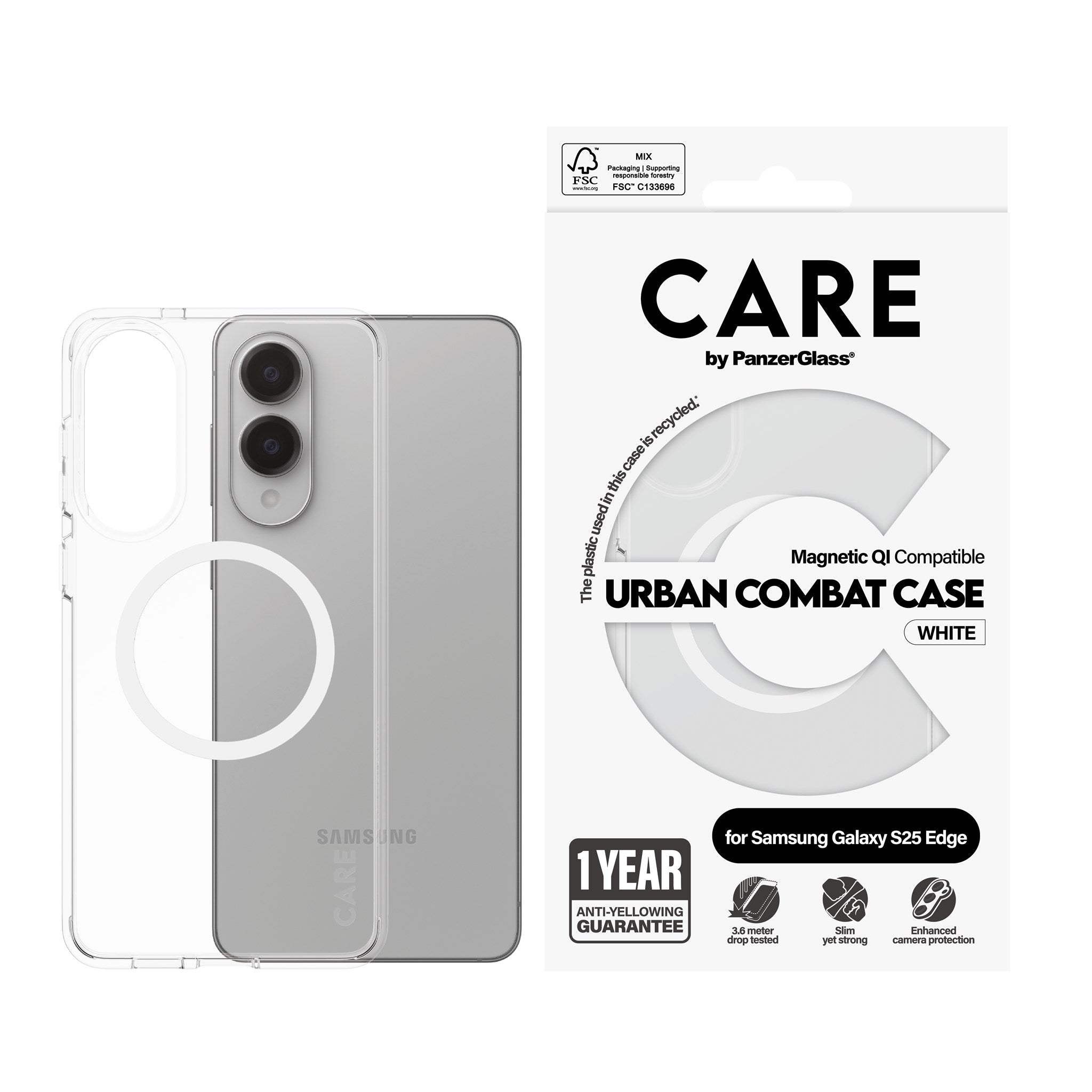 care-by-panzerglass-urban-combat-case-samsung-galaxy-s25-edge-5g-transparent-wei image 2
