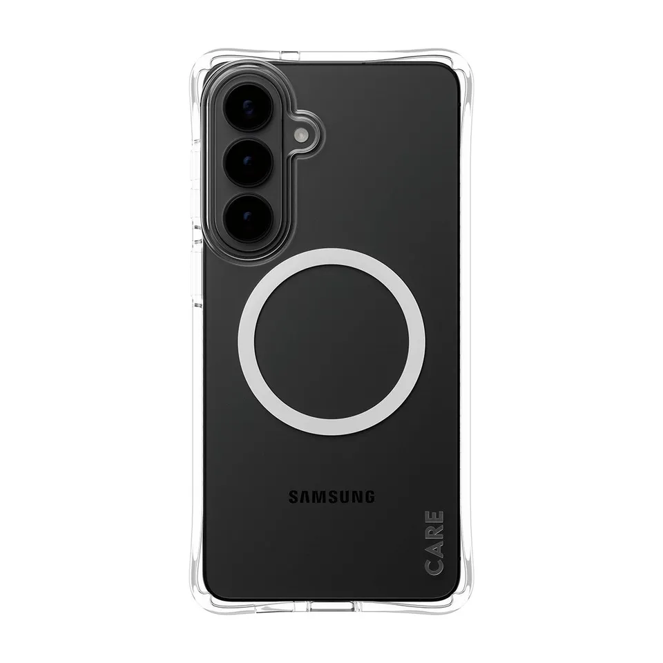care-by-panzerglass-samba-case-transparent-mit-weiss-qi-f-r-samsung-galaxy-s26 image 1