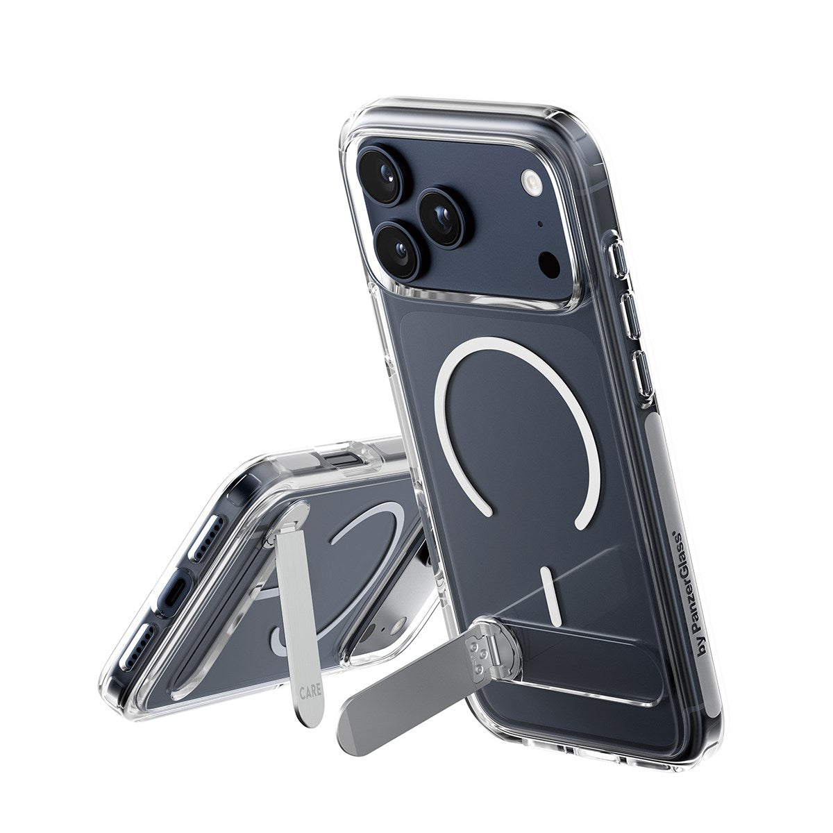 care-by-panzerglass-kickstand-case-transparent-mit-magsafe-f-r-apple-iphone-17-p image 1