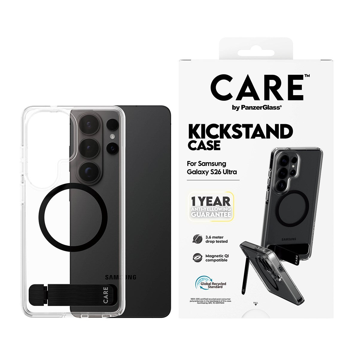 care-by-panzerglass-kickstand-case-transparent-mit-qi-f-r-samsung-galaxy-s26-ult image 2