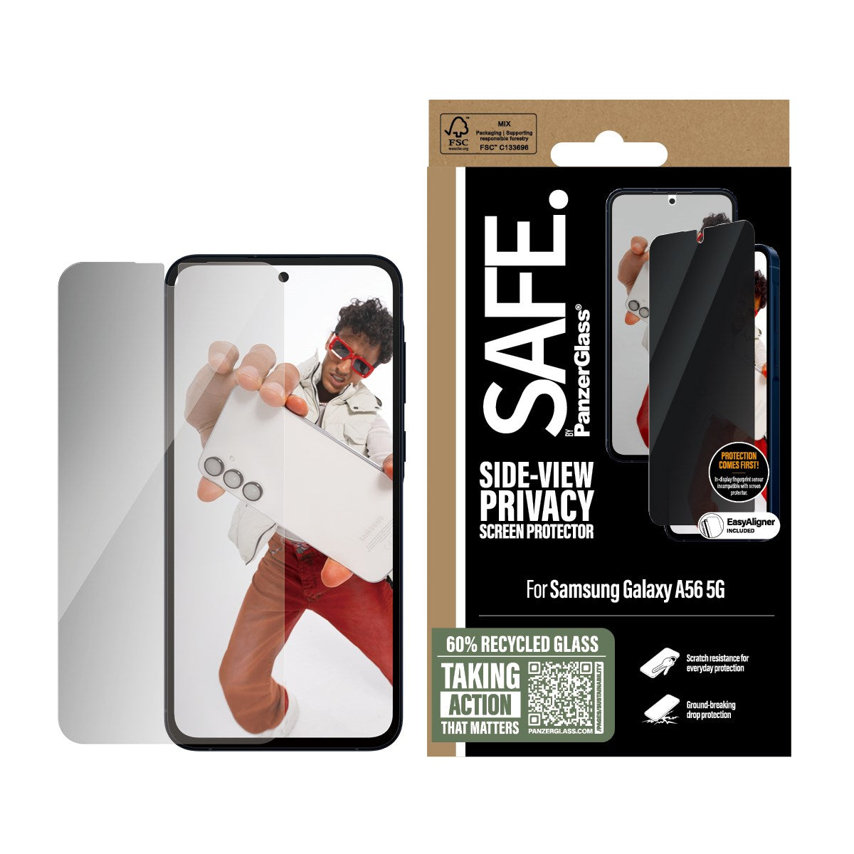 safe-by-panzerglass-2-way-privacy-displayschutz-samsung-galaxy-a56-5g-ultra-wide image 2