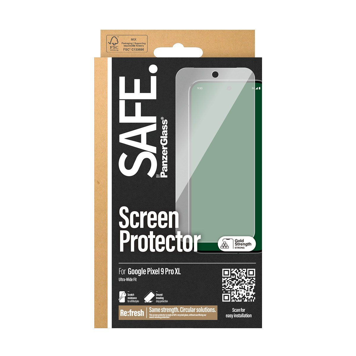 safe-by-panzerglass-displayschutz-google-pixel-9-pro-xl-ultra-wide-fit image 3