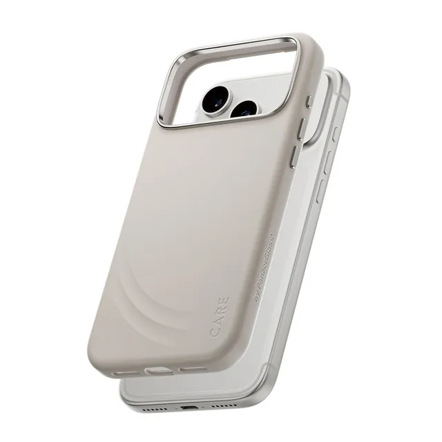 care-by-panzerglass-flow-case-vanilla-mit-haptic-button-und-magsafe-iphone-17-pr image 1
