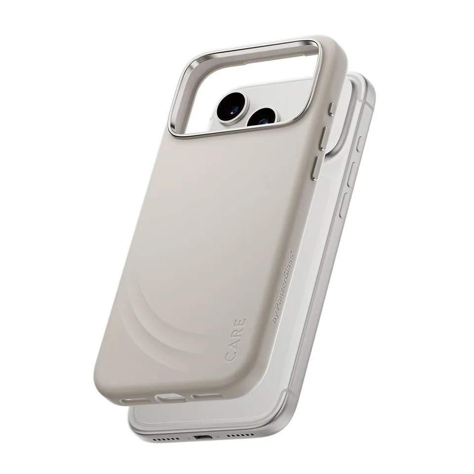 care-by-panzerglass-flow-case-vanilla-mit-haptic-button-und-magsafe-iphone-17-pr image 1