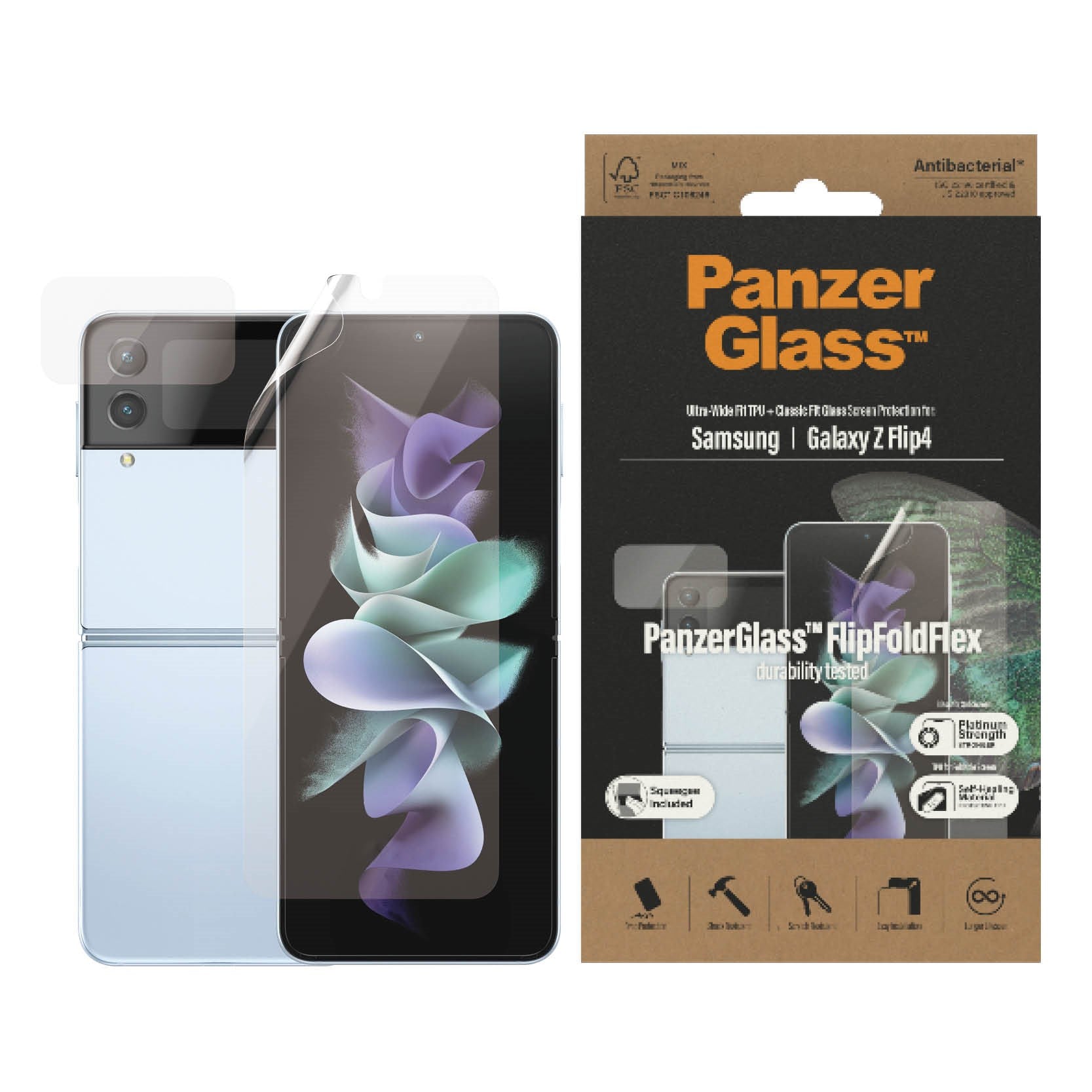 panzerglass-displayschutz-f-r-samsung-galaxy-z-flip4-faltbar-tpu-folie image 2