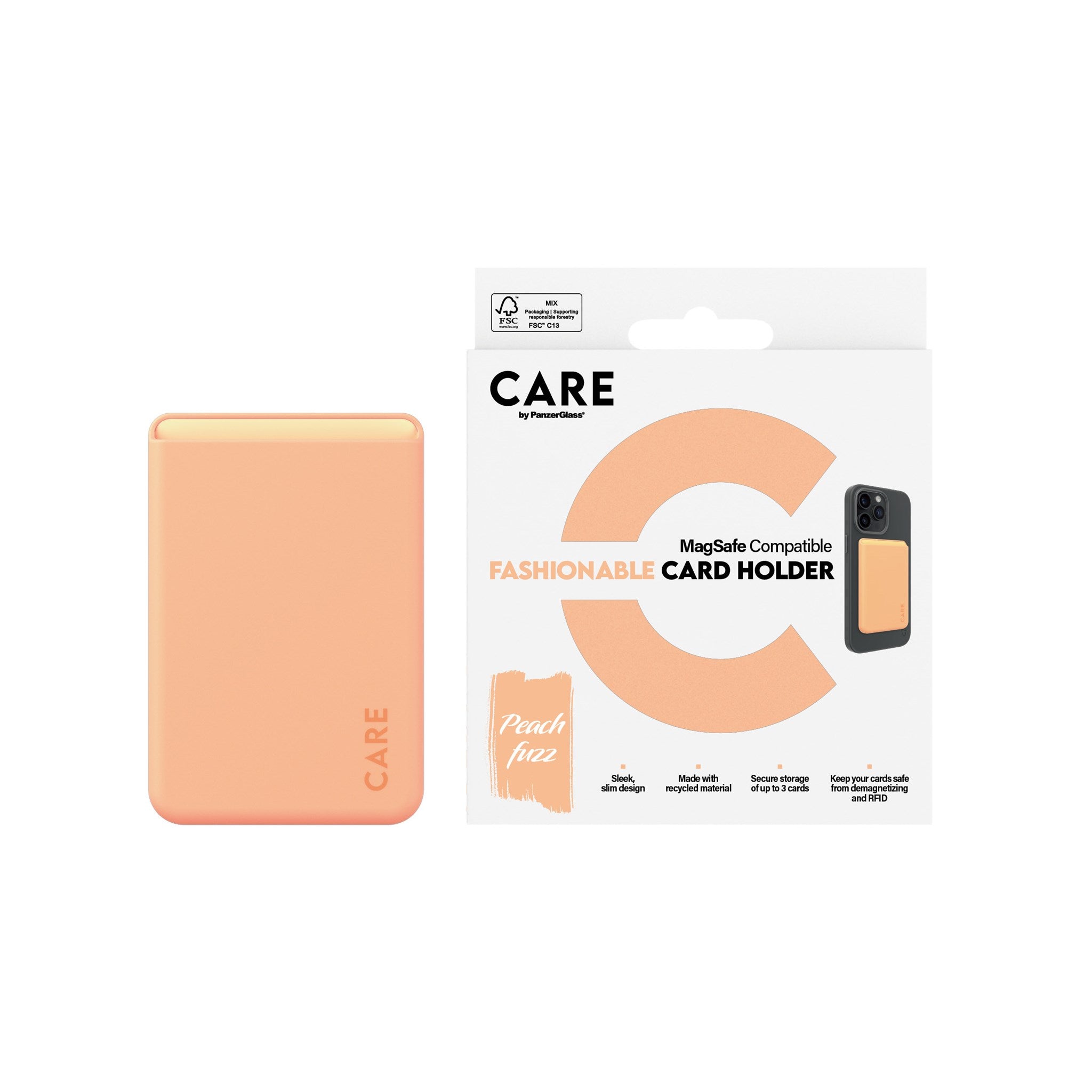 care-by-panzerglass-kartenhalter-peachy-mit-magsafe-f-r-iphone image 2