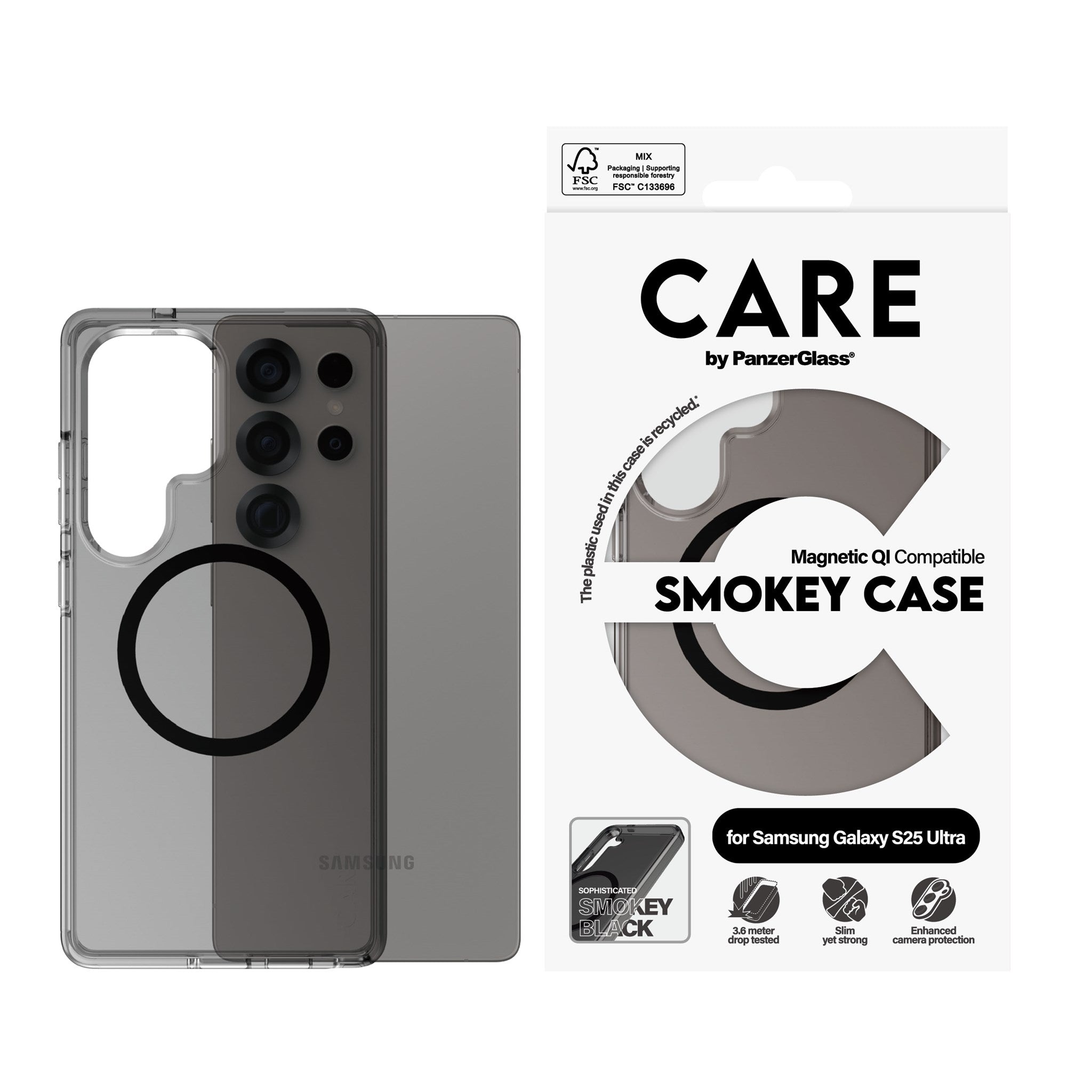 care-by-panzerglass-smokey-case-schwarz-qi-kompatibel-samsung-galaxy-s25-ultra image 2