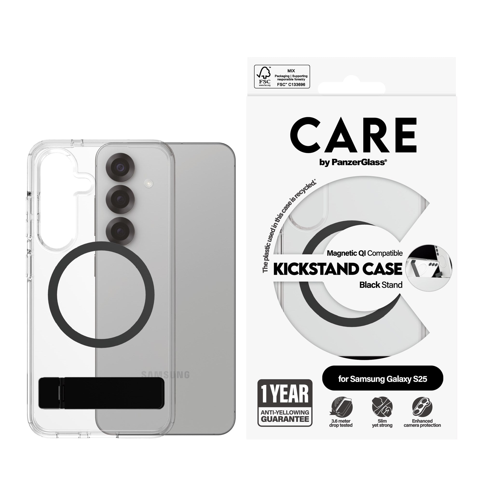 care-by-panzerglass-kickstand-case-transparent-mit-qi-f-r-samsung-galaxy-s25 image 2