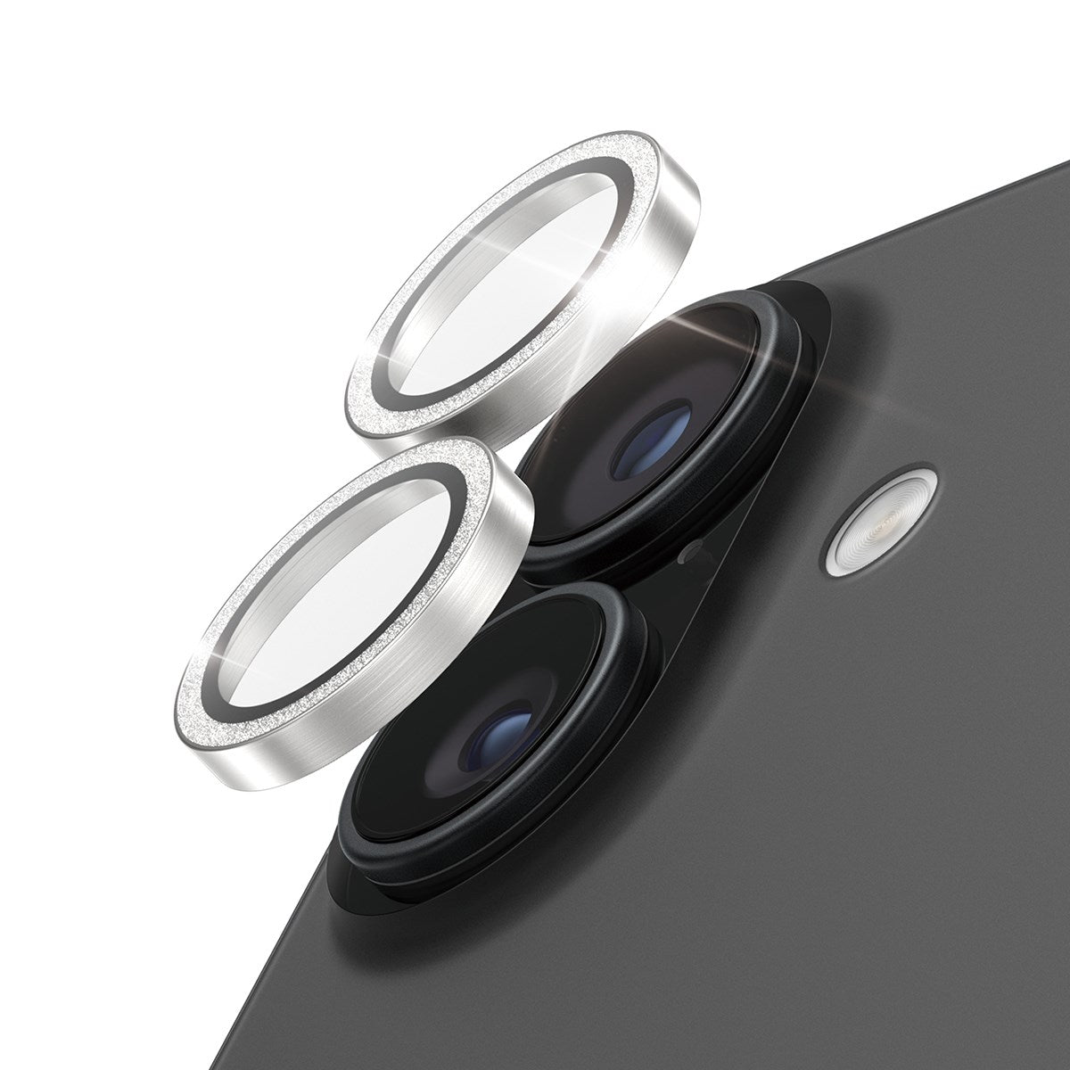 panzerglass-hoops-kameraschutz-glitter-silber-iphone-17-iphone-16-16-plus image 1