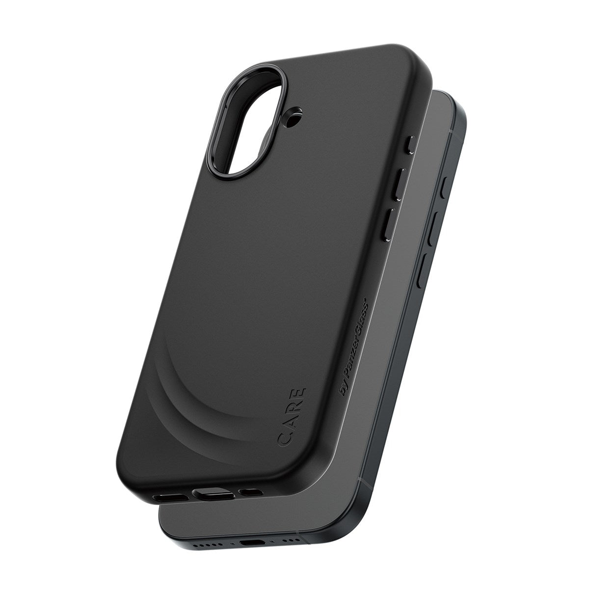 care-by-panzerglass-flow-case-schwarz-mit-haptic-button-und-magsafe-apple-iphone image 1