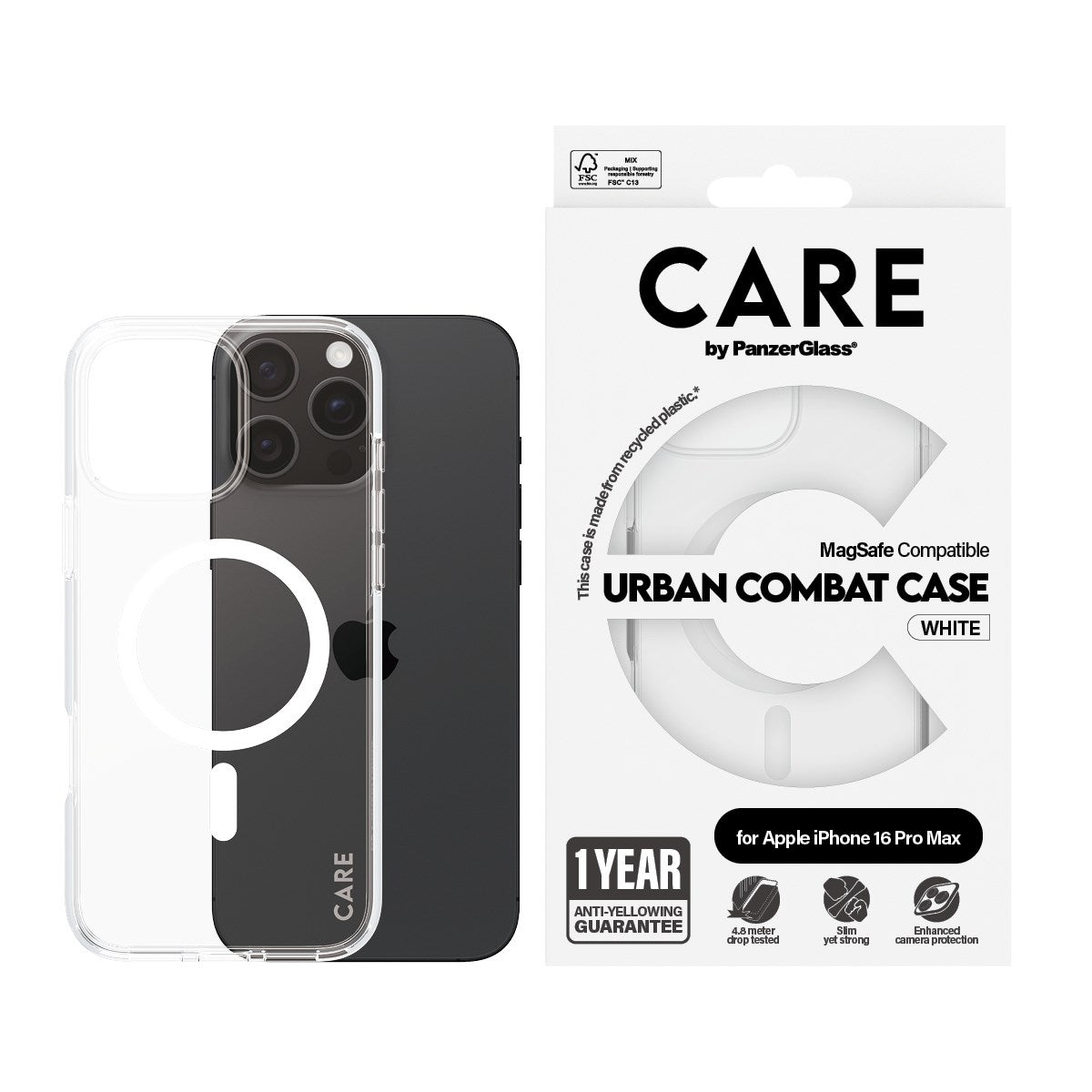care-by-panzerglass-urban-combat-case-transparent-mit-wei-magsafe-iphone-16-pro- image 2