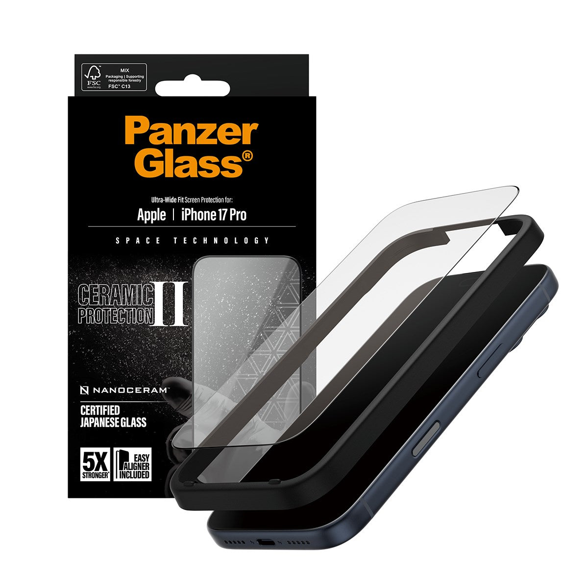 panzerglass-ceramic-ii-displayschutz-iphone-17-pro-ultra-wide-fit-mit-easyaligne image 5