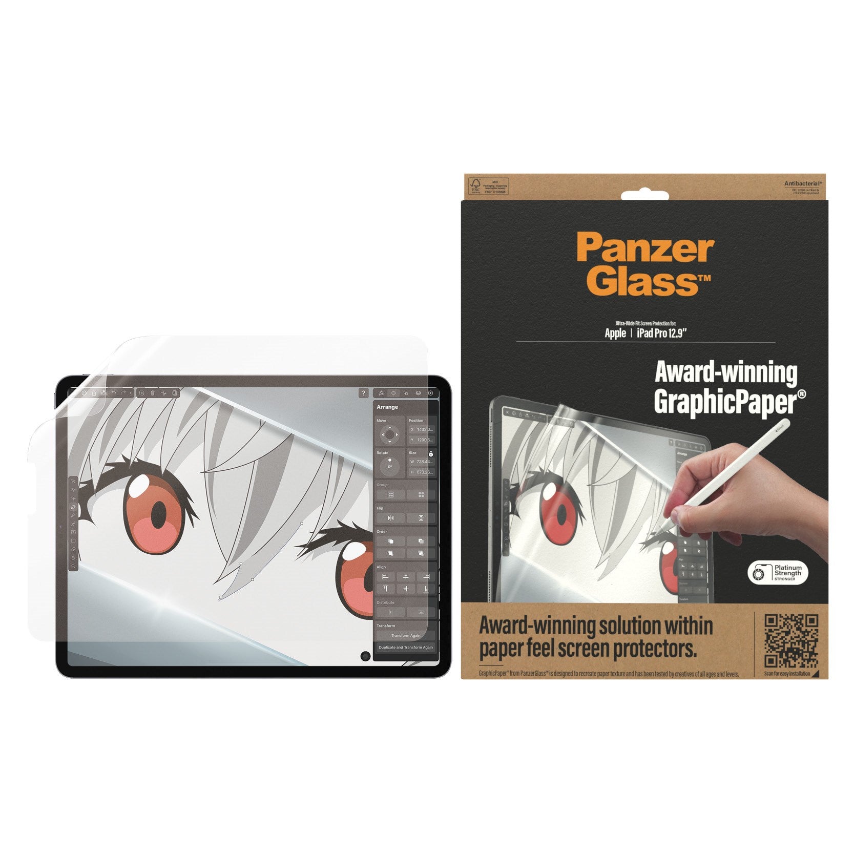 panzerglass-graphicpaper-displayschutz-ipad-pro-12-9-2018-2022-ultra-wide-fit image 2