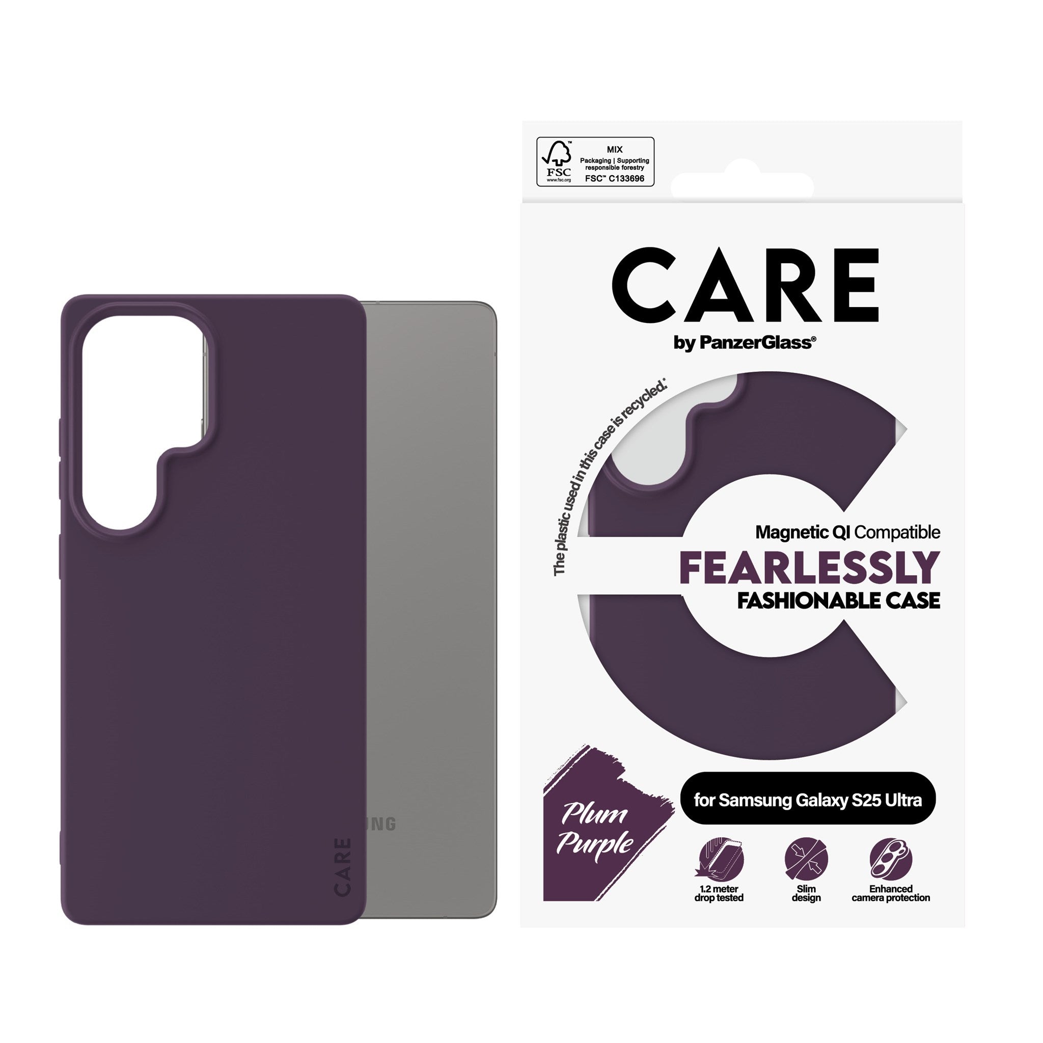 care-by-panzerglass-case-plum-purple-qi-kompatibel-f-r-samsung-galaxy-s25-ultra- image 2