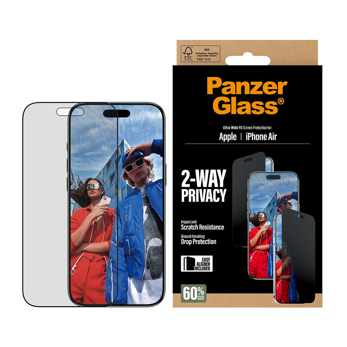 panzerglass-2-way-privacy-displayschutz-ultra-wide-fit-f-r-iphone-air-mit-easyal image 2