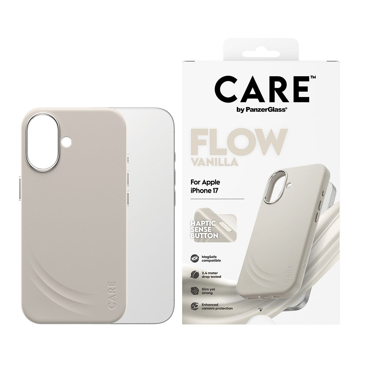 care-by-panzerglass-flow-case-vanilla-mit-haptic-button-magsafe-f-r-iphone-17 image 2
