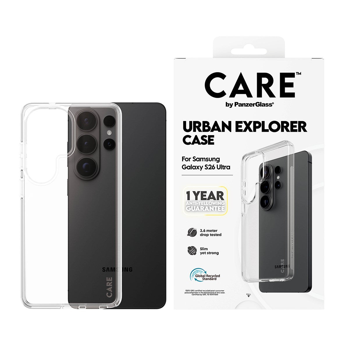 care-by-panzerglass-urban-explorer-case-transparent-samsung-galaxy-s26-ultra image 2