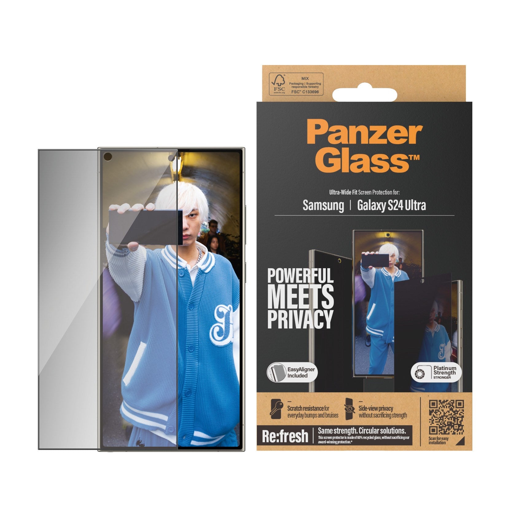 panzerglass-privacy-displayschutz-samsung-galaxy-s24-ultra-ultra-wide-fit-mit-ea image 2