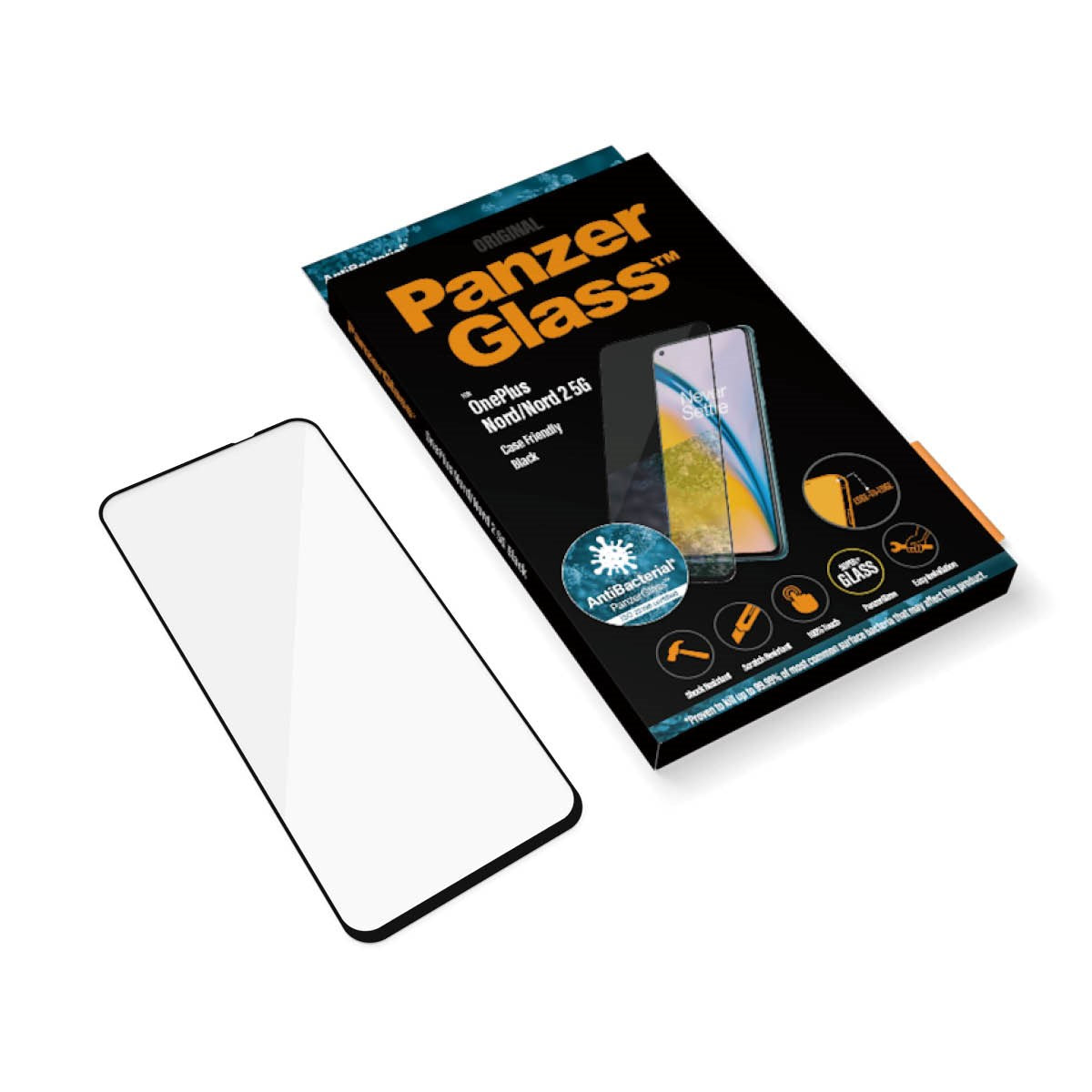 panzerglass-displayschutz-f-r-oneplus-nord-geh-rtetes-schutzglas-case-friendly image 5