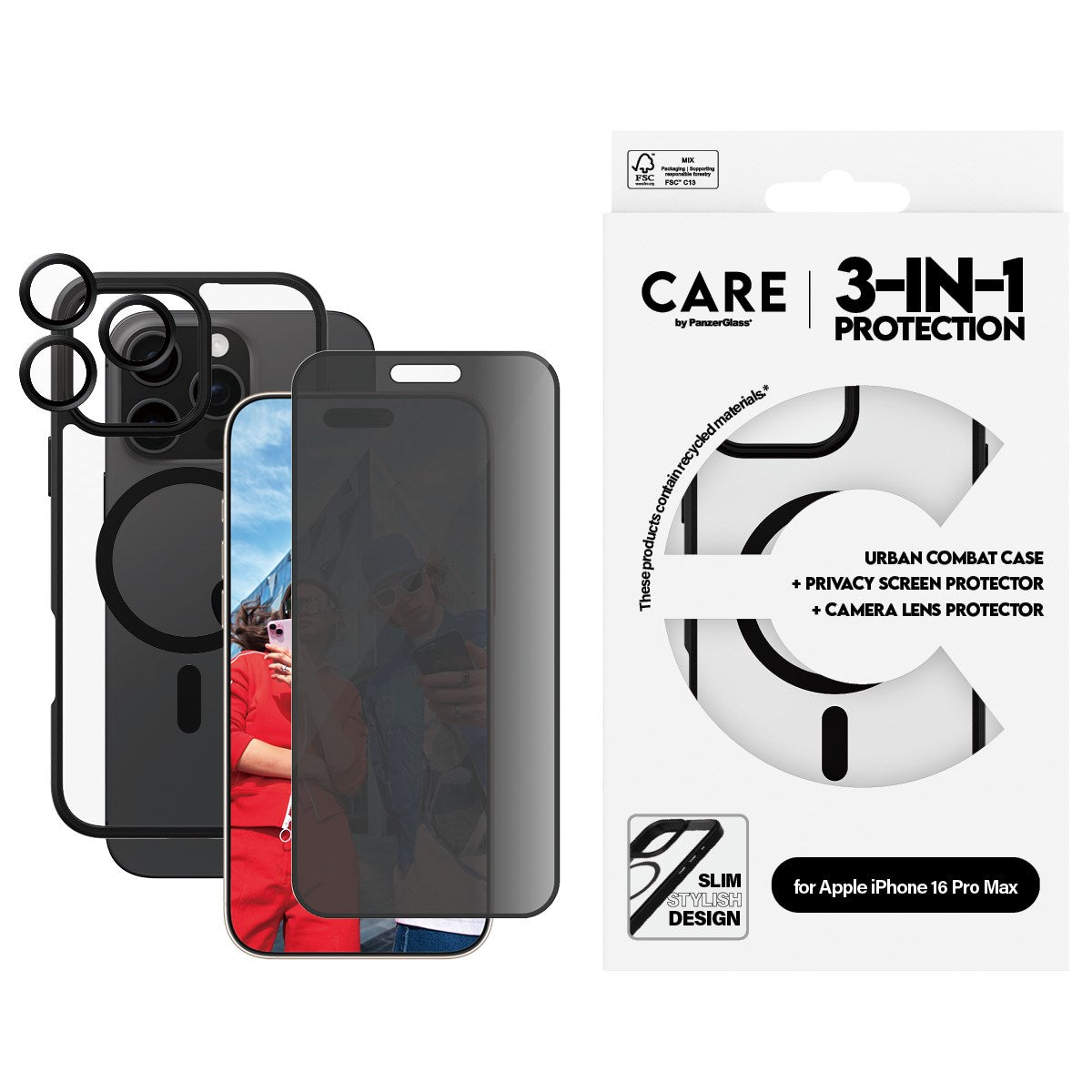 care-by-panzerglass-3-in-1-privacy-set-iphone-16-pro-max-display-hoops-h-lle image 2