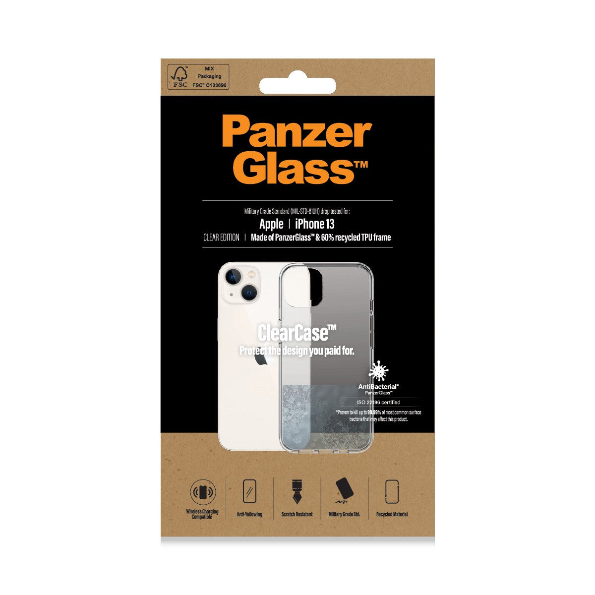 panzerglass-clearcase-schutzh-lle-iphone-13-transparent-antibakteriell image 2