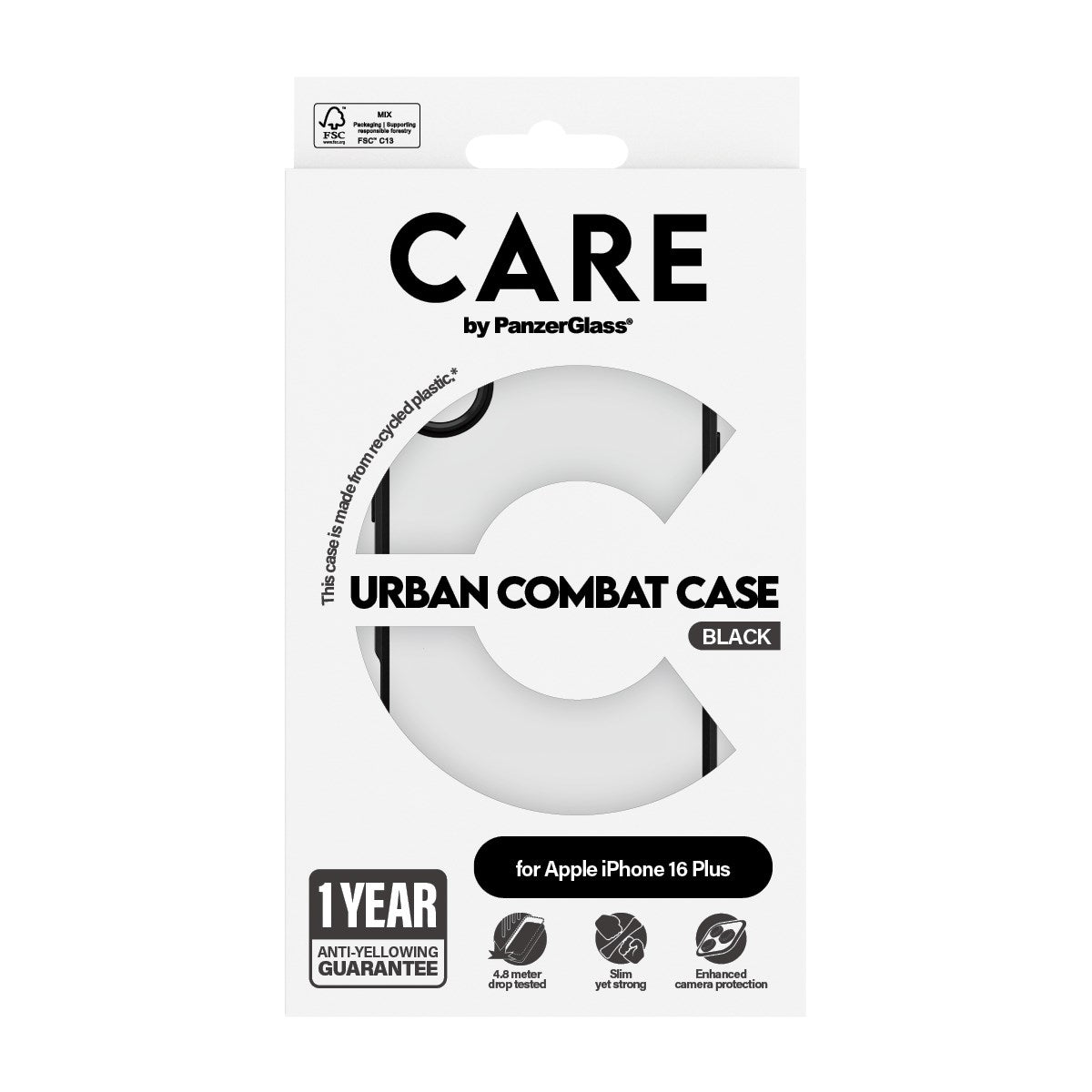 care-by-panzerglass-urban-combat-case-transparent-f-r-iphone-16-plus image 3