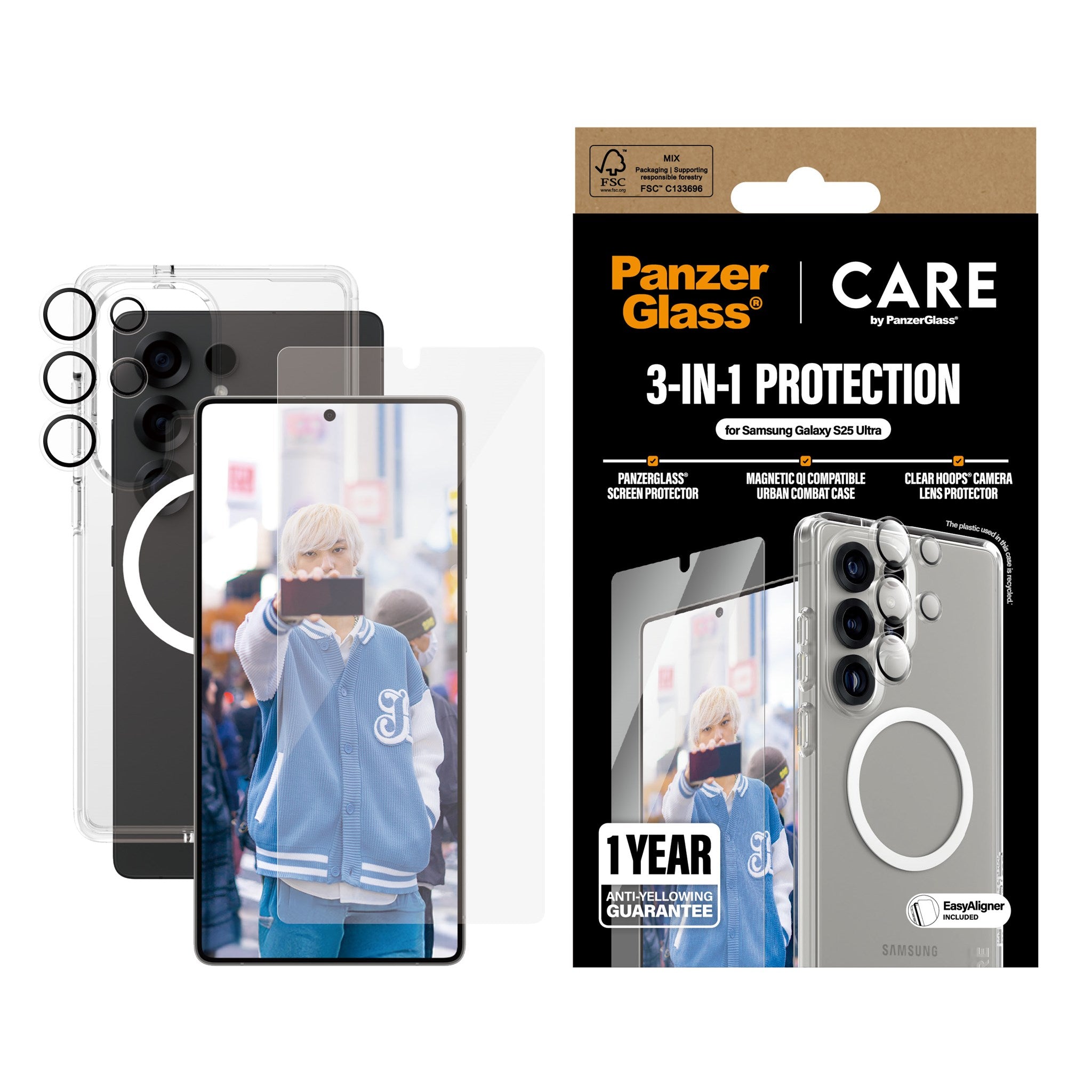 panzerglass-care-3-in-1-set-samsung-galaxy-s25-ultra image 2