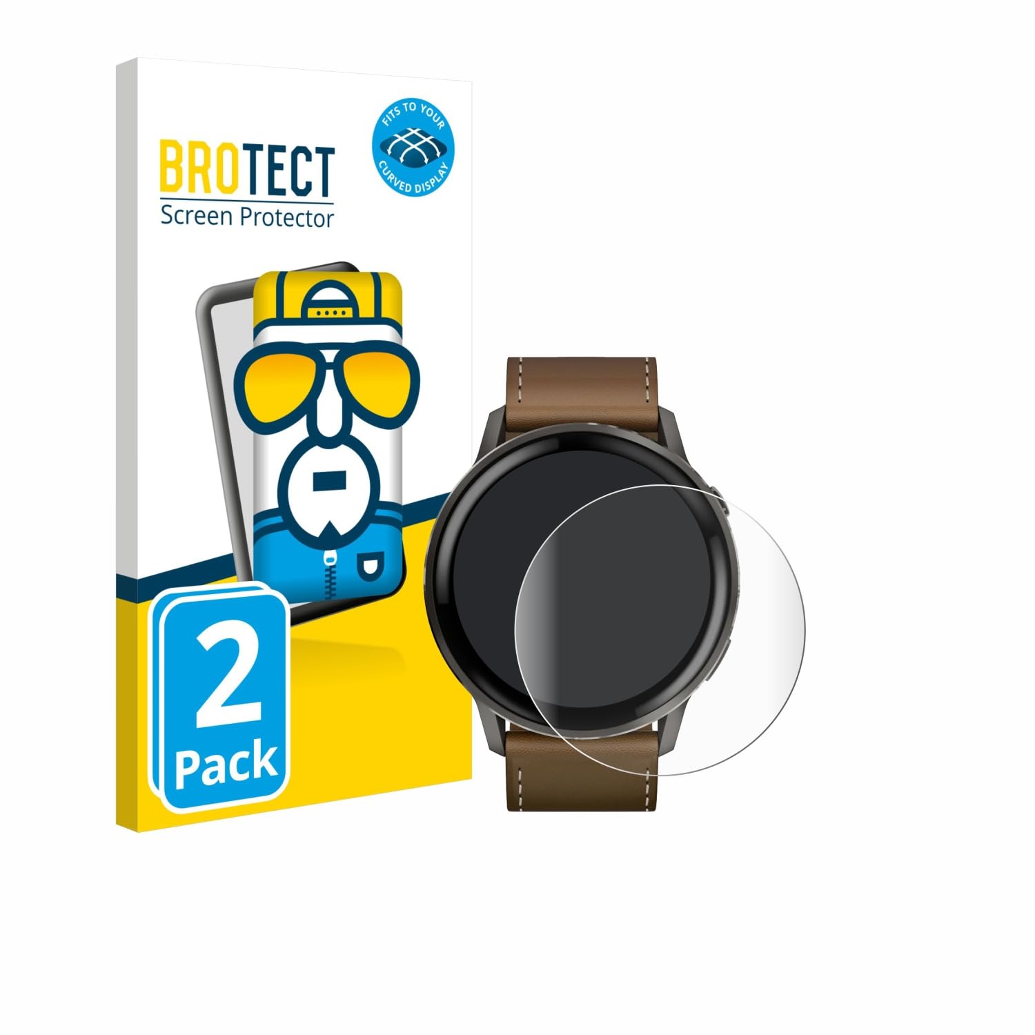 brotect-full-cover-clear-schutzfolie-f-r-garmin-venu-4-45-mm-2-st-ck image 2