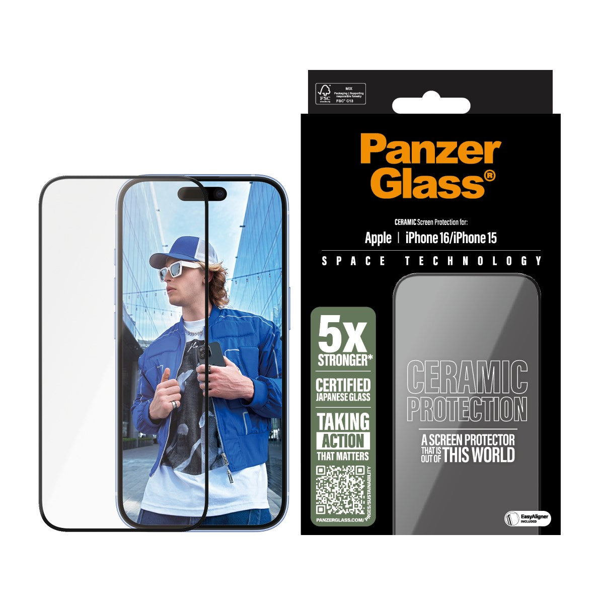 panzerglass-ceramic-displayschutz-iphone-16-15-ultra-wide-fit-mit-easyaligner image 2