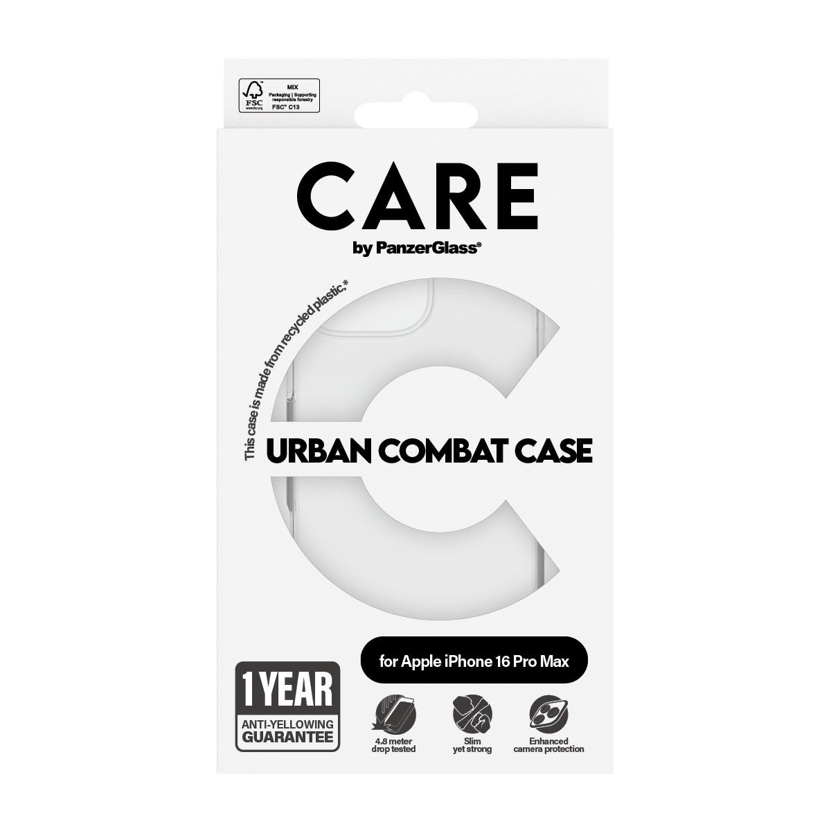 care-by-panzerglass-urban-combat-case-transparent-apple-iphone-16-pro-max image 3
