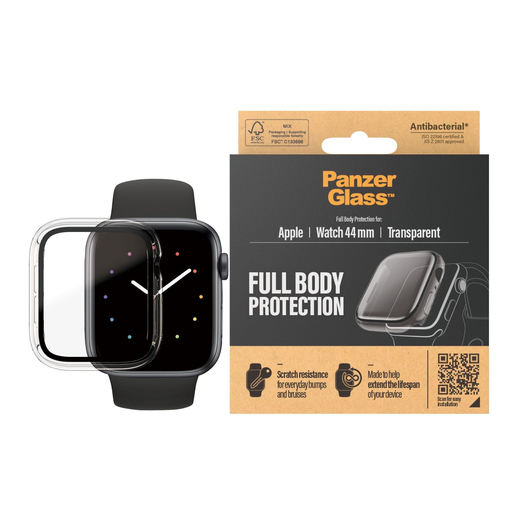 panzerglass-full-body-case-transparent-apple-watch-44mm-se-3-se-6-5-4 image 2