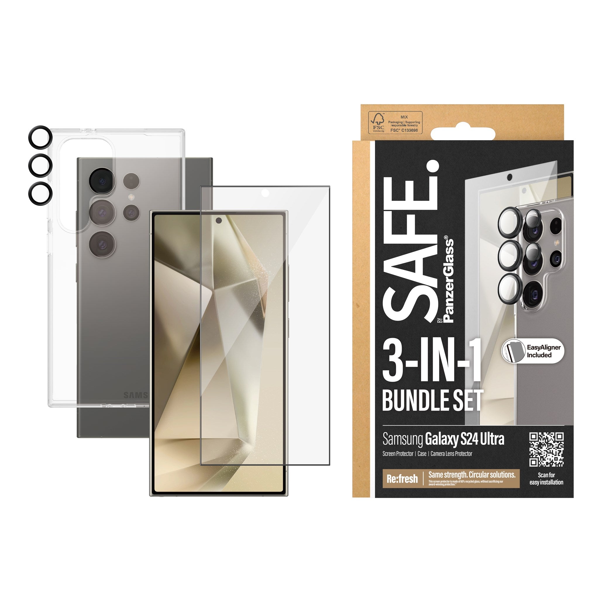 safe-by-panzerglass-3-in-1-set-f-r-samsung-galaxy-s24-ultra image 2