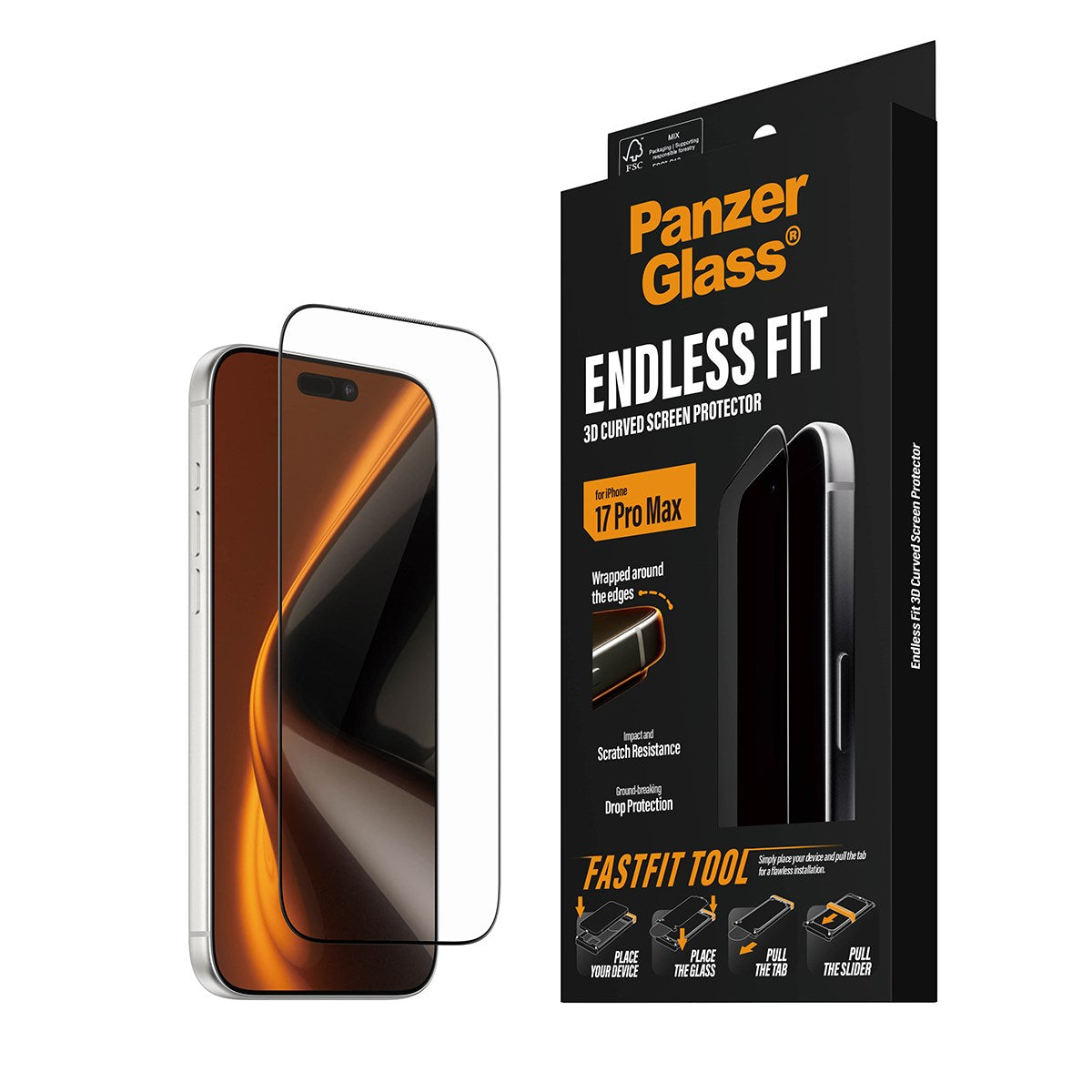 panzerglass-endless-fit-3d-curve-displayschutz-iphone-17-pro-max-mit-fastfit-too image 6