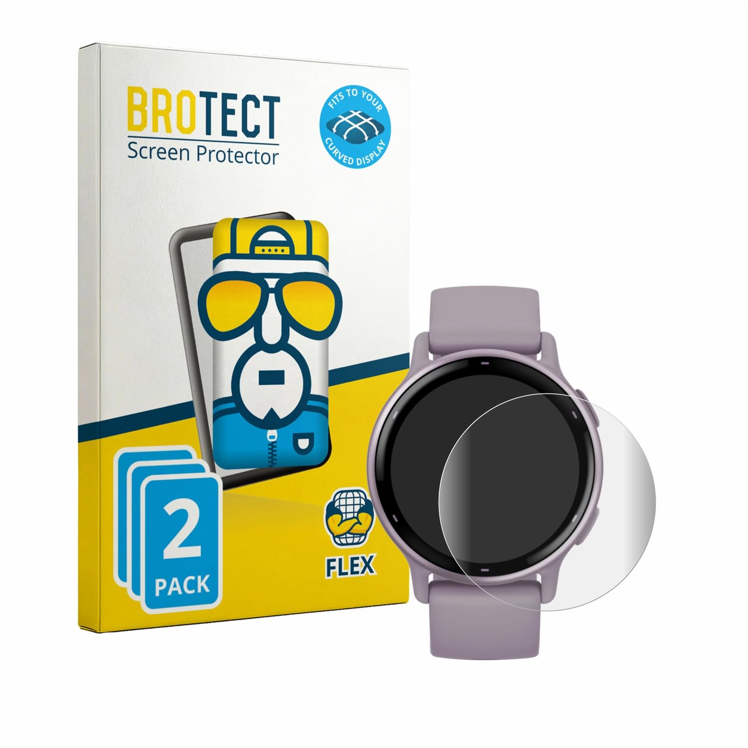 brotect-hd-clear-full-cover-schutzfolie-f-r-garmin-vivoactive-5-2-st-ck image 2