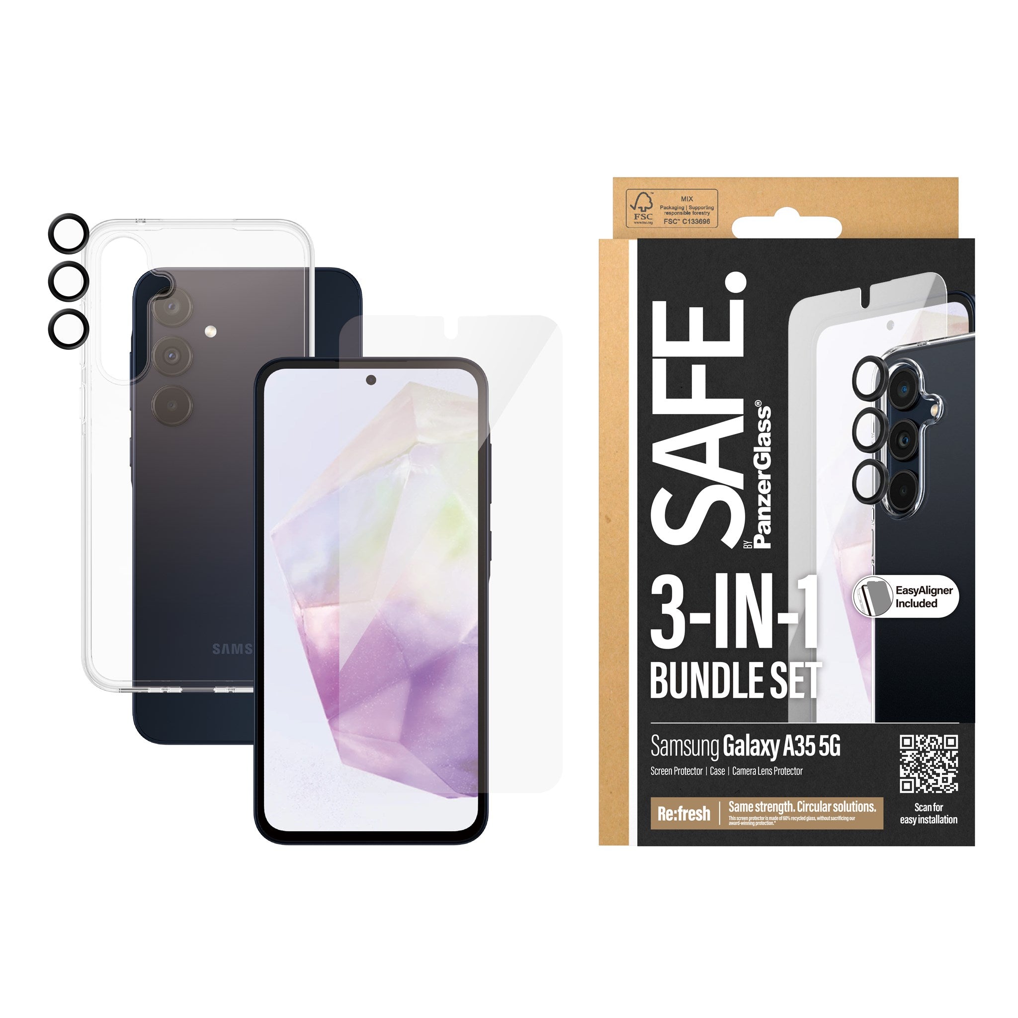 safe-by-panzerglass-3-in-1-schutz-set-f-r-samsung-galaxy-a35-5g image 2