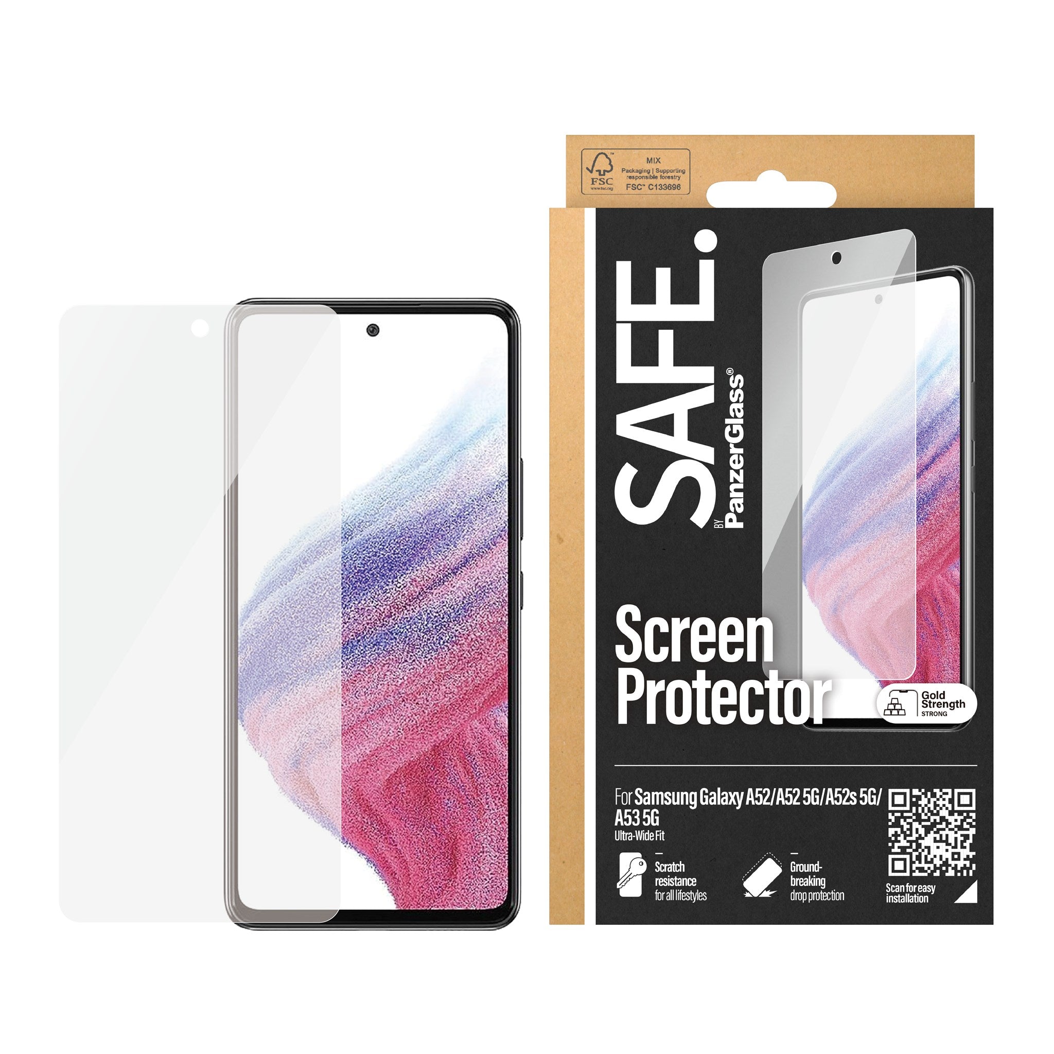 safe-by-panzerglass-displayschutz-samsung-galaxy-a52-a52-5g-a52s-5g-a53-5g-ultra image 2