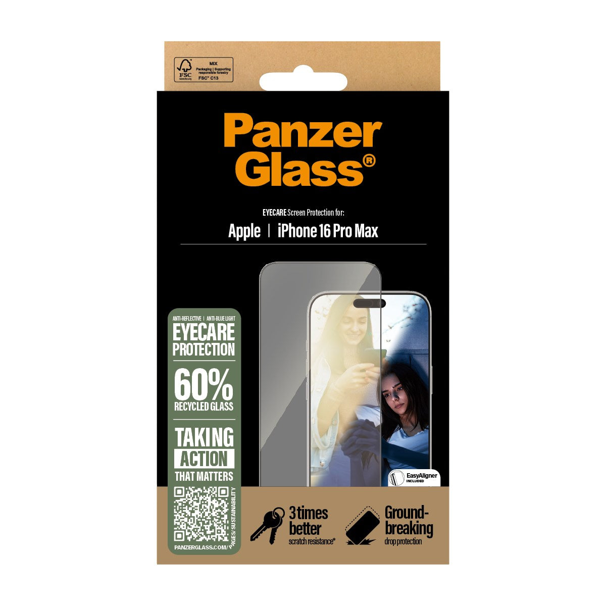 panzerglass-eyecare-displayschutz-iphone-16-pro-max-ultra-wide-fit image 3