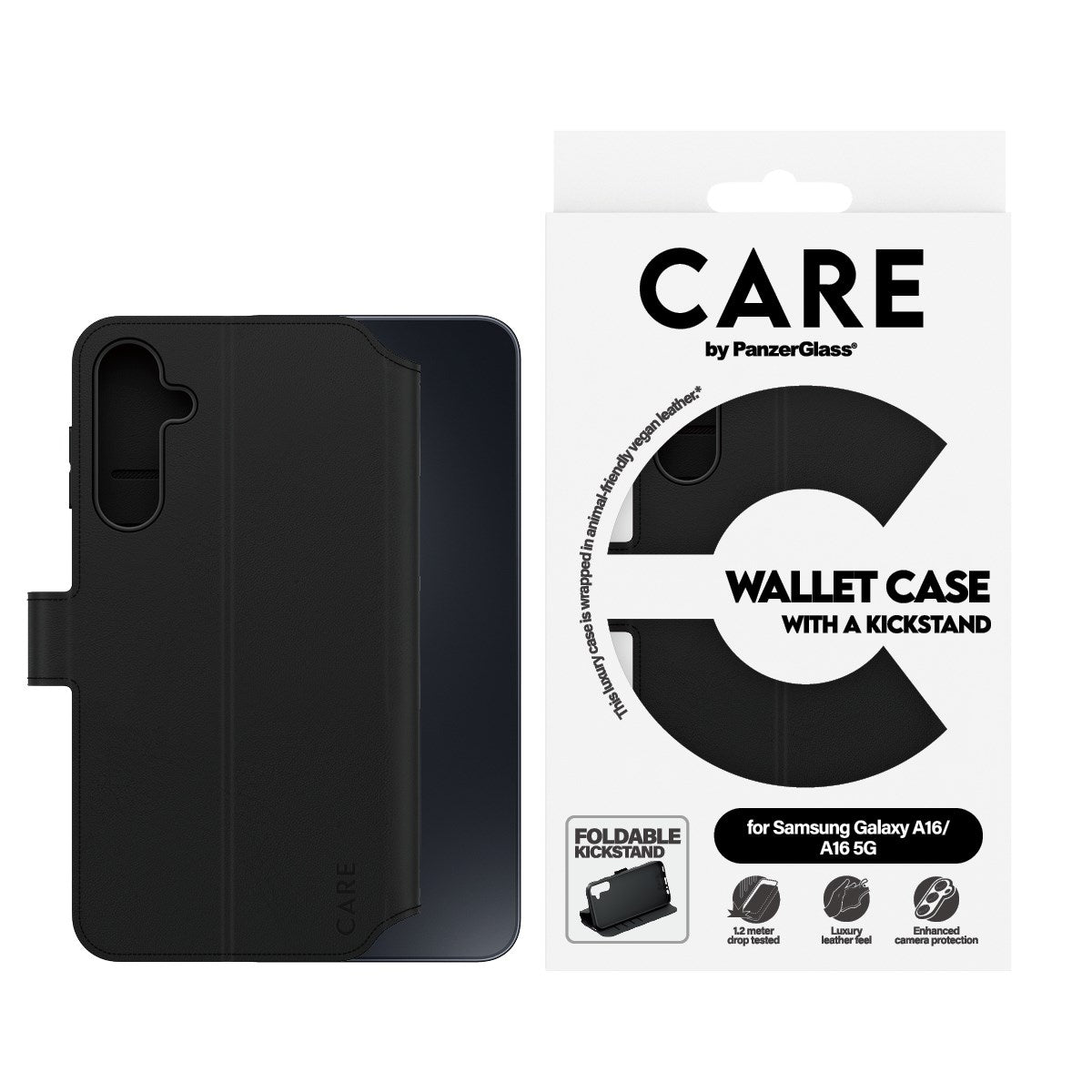 care-by-panzerglass-wallet-case-mit-kickstand-samsung-galaxy-a16-4g-a16-5g image 2