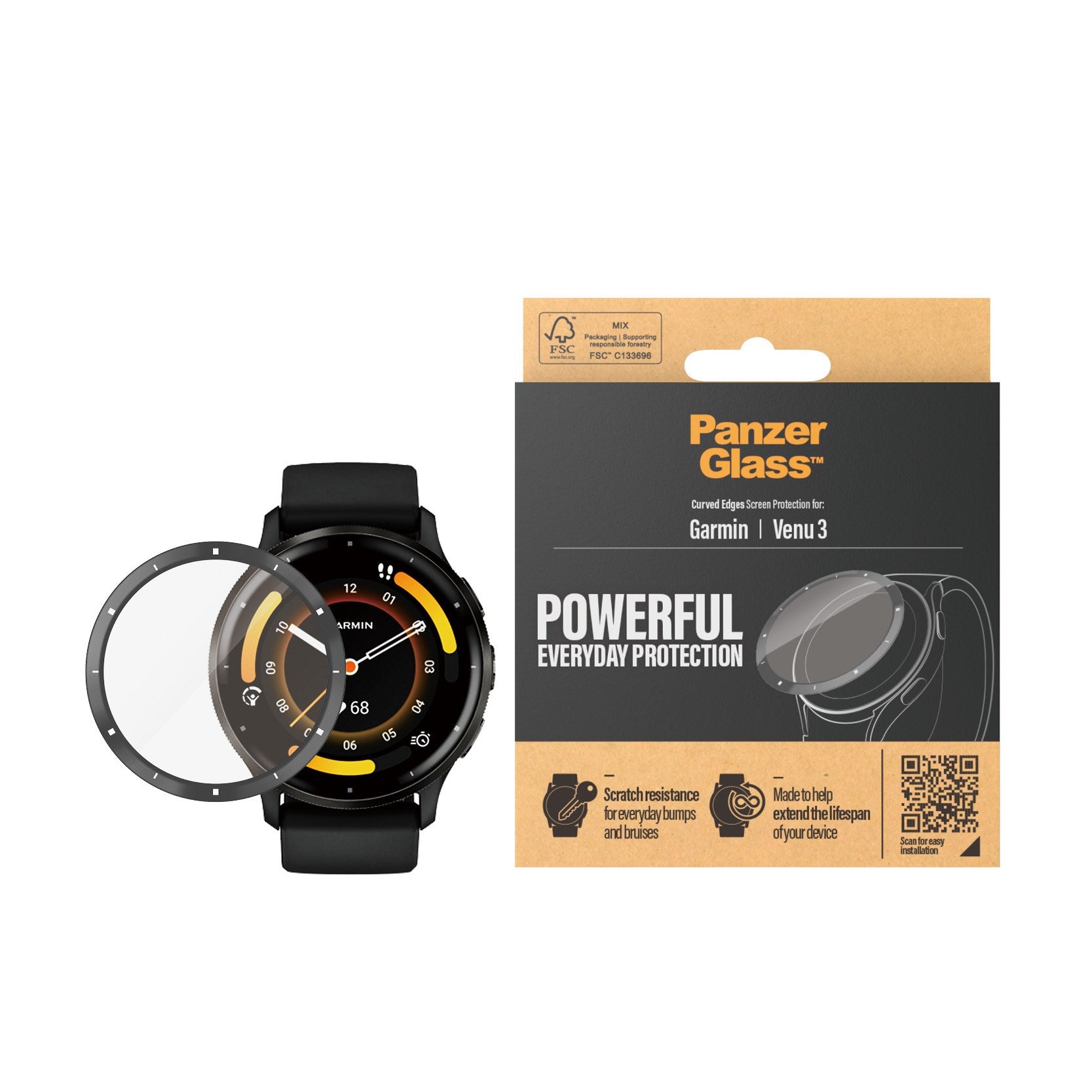 panzerglass-displayschutz-f-r-garmin-venu-3-geh-rtetes-glas-f-r-smartwatch image 2