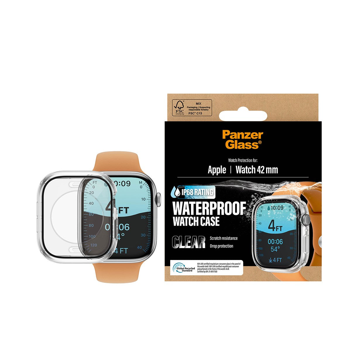 panzerglass-waterproof-full-body-case-apple-watch-series-11-10-42mm-transparent image 2