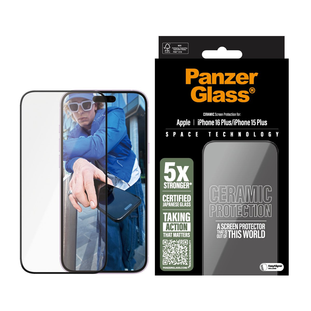 panzerglass-ceramic-displayschutz-apple-iphone-16-plus-15-plus-ultra-wide-fit-mi image 2