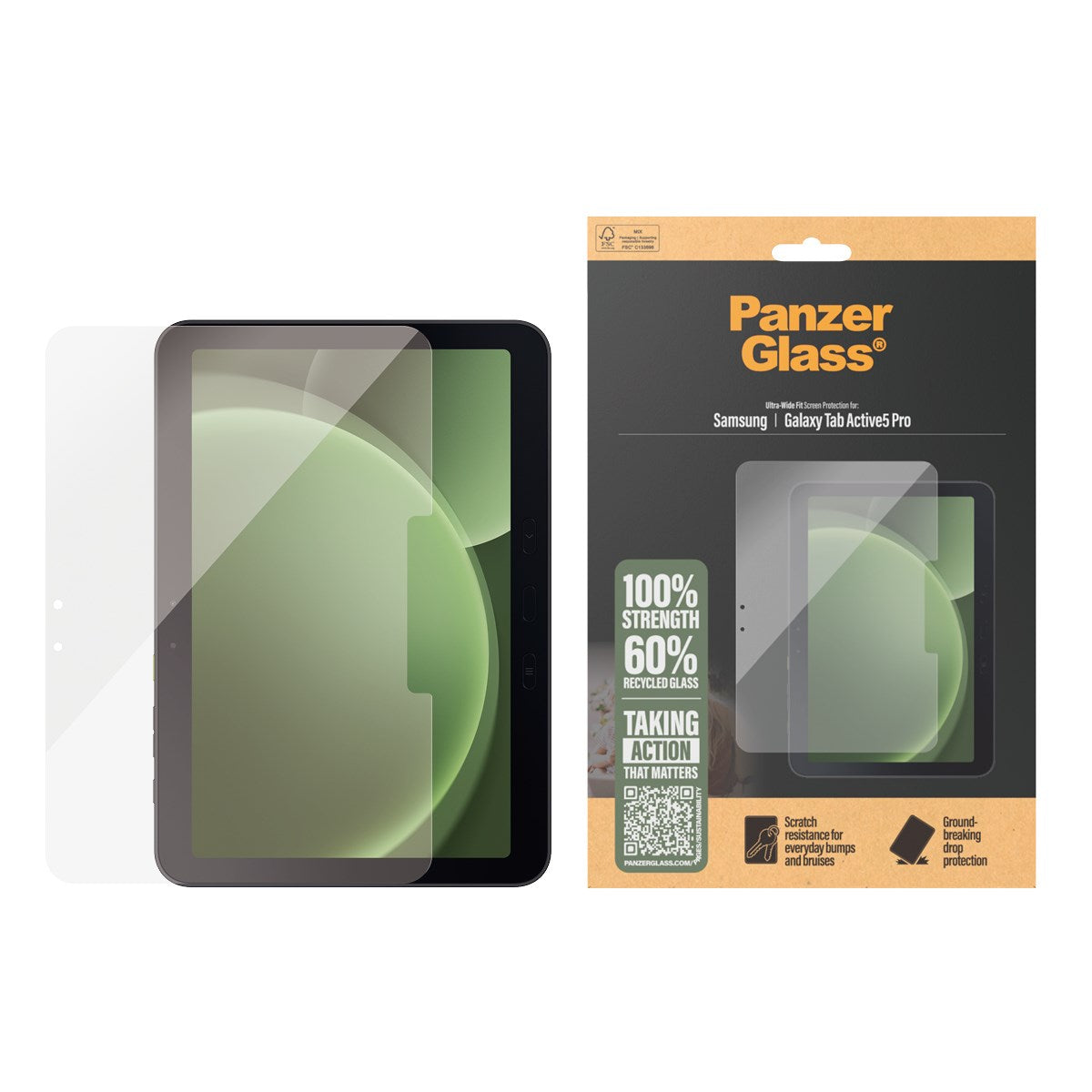 panzerglass-displayschutz-samsung-galaxy-tab-active5-pro-ultra-wide-fit image 2